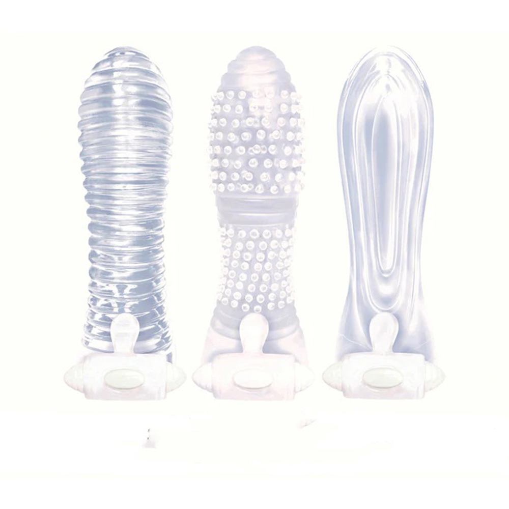 icon brands vibrating sextenders  pack clear 