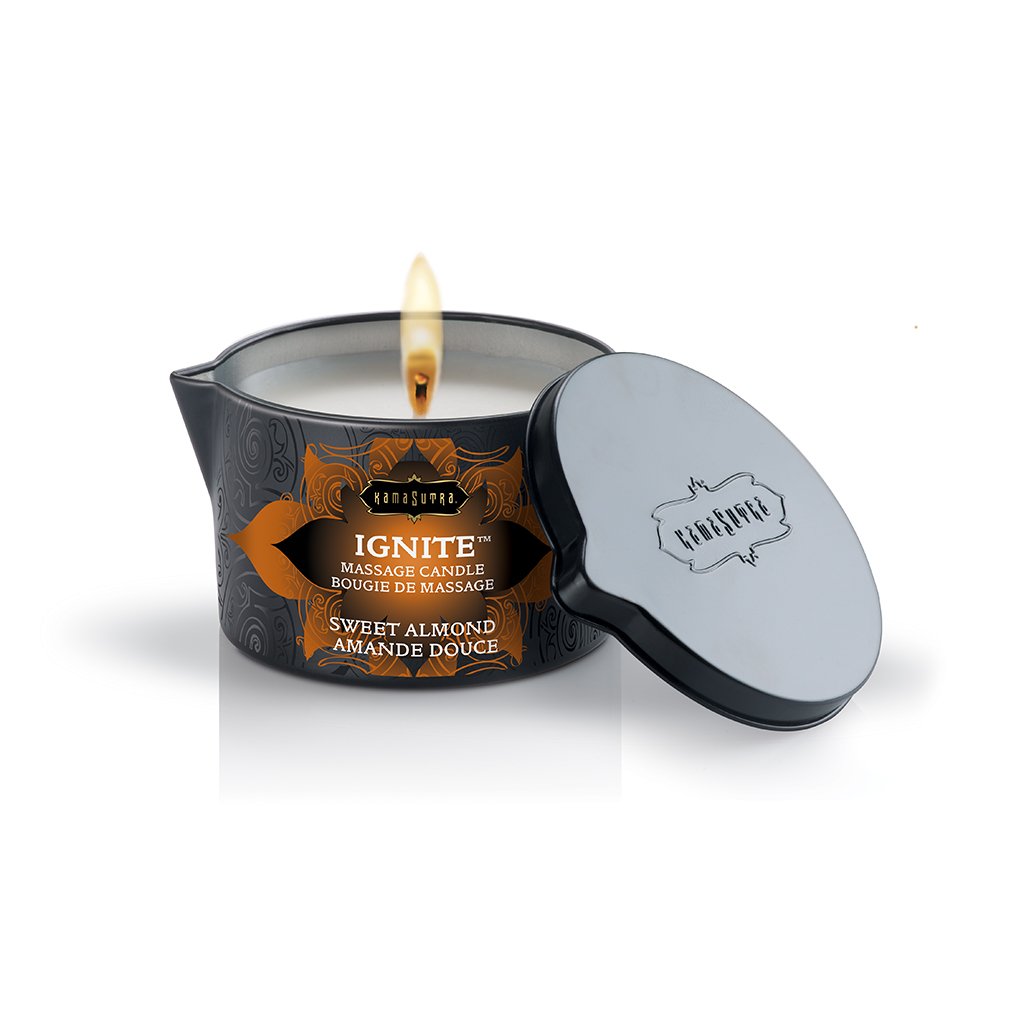 ignite sweet almond massage candle  oz 
