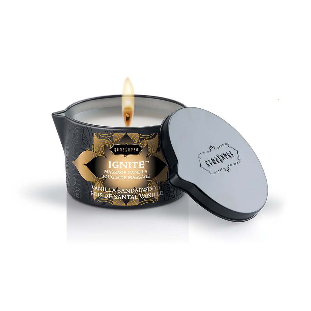 ignite vanilla sandalwood massage candle  oz 