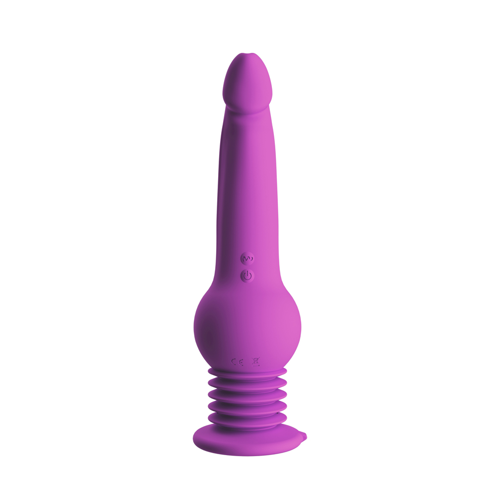 impressions new york gyro quake dildo purple 