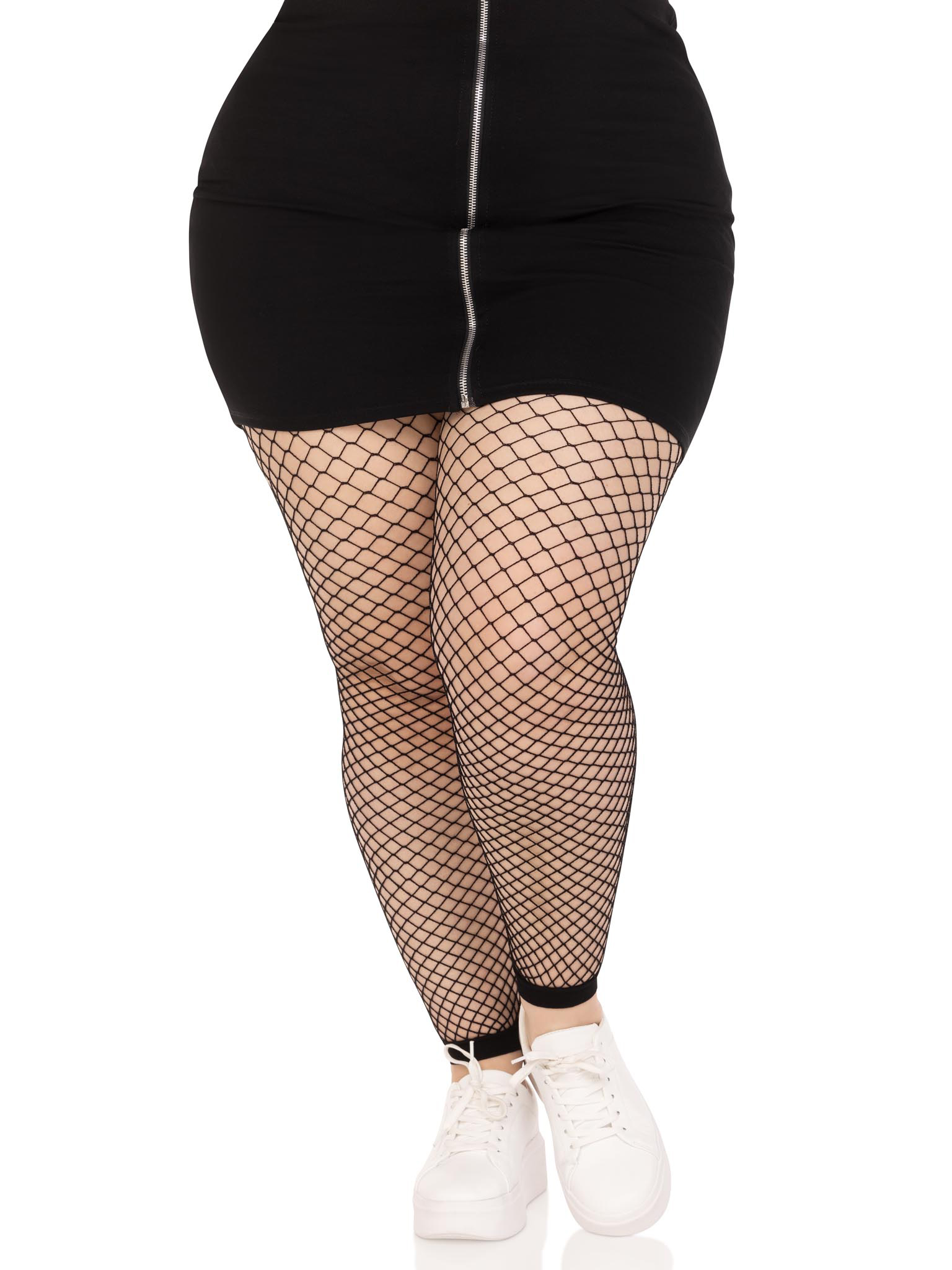 industrial net footless tights xx black 