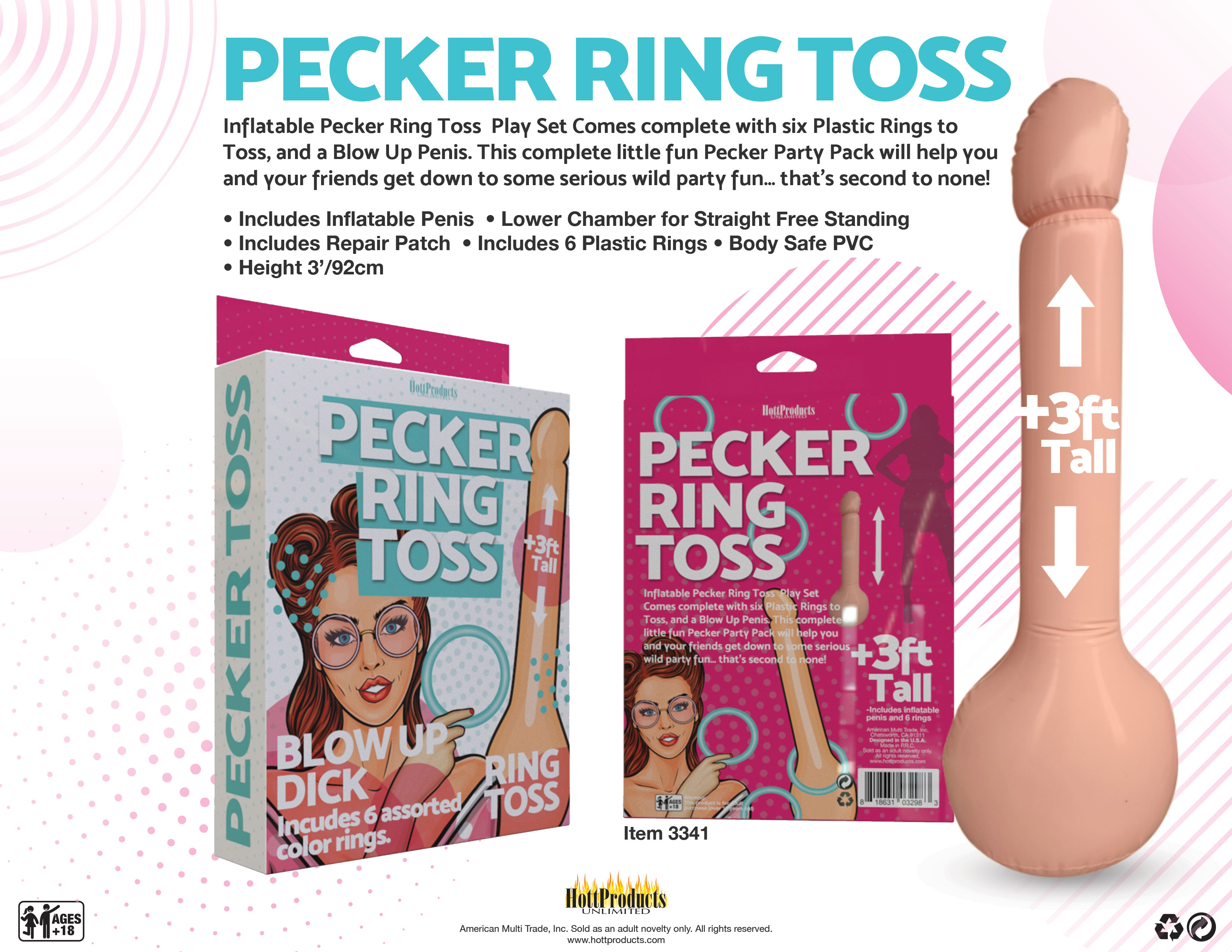 inflatable pecker ring toss 