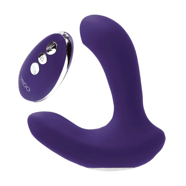 inme rechargeable dual vibe with remote purple 