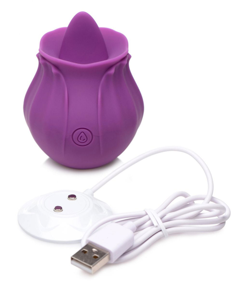 inmi bloomgasm wild violet licking silicone  stimulator violet 