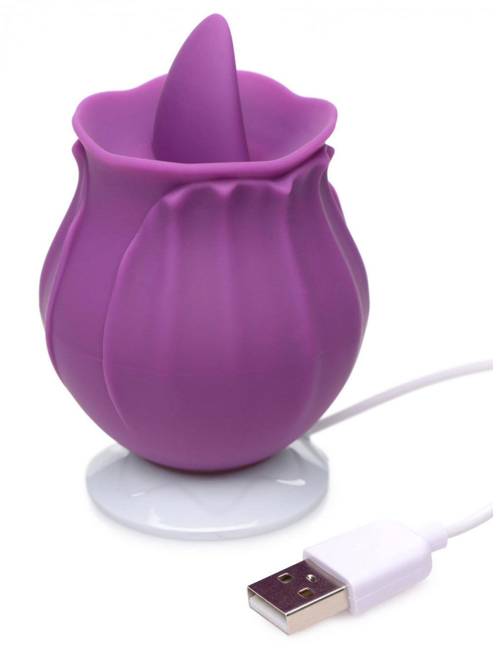 inmi bloomgasm wild violet licking silicone  stimulator violet 