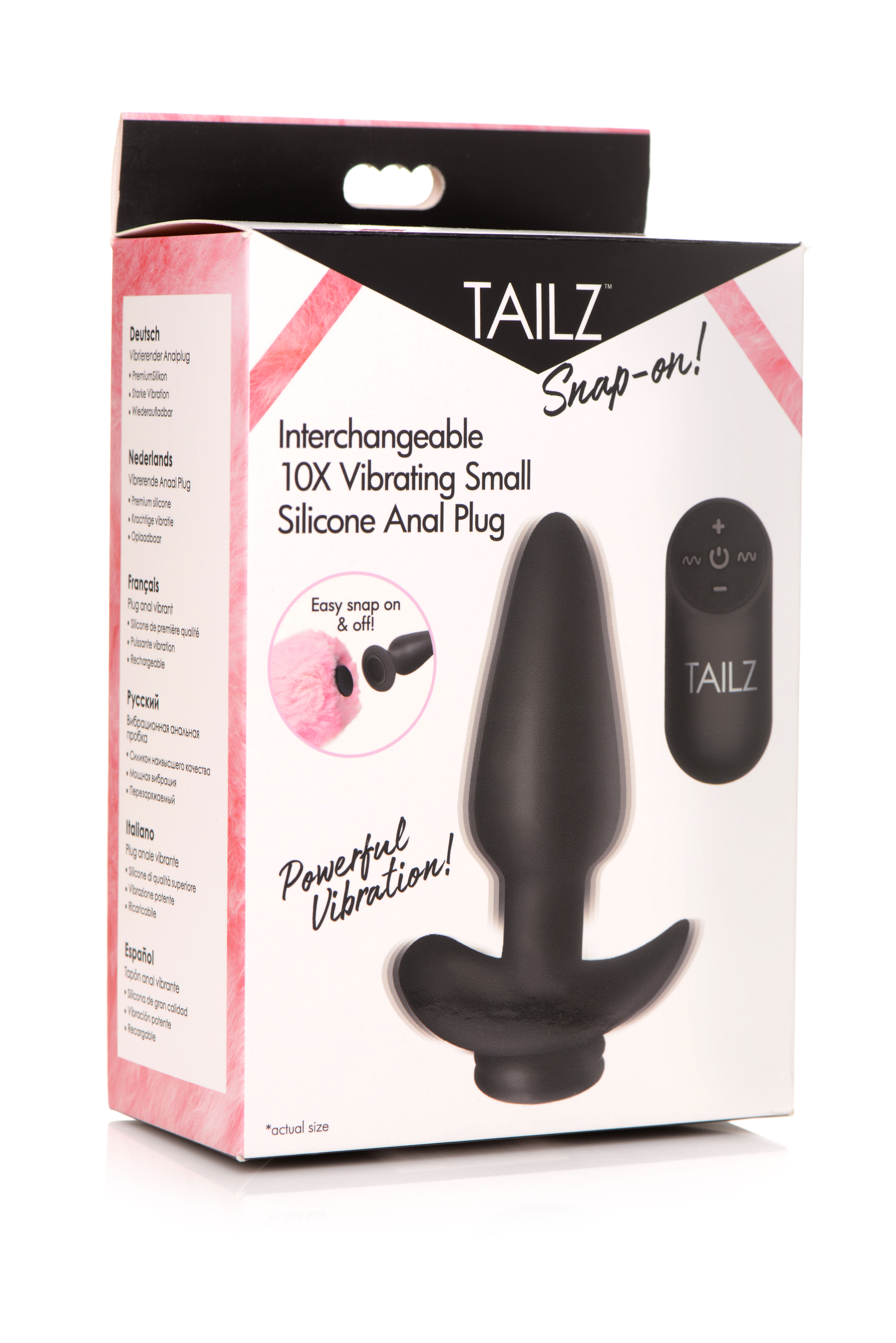 interchangeable x  vibrating small silicone anal plug with remote 