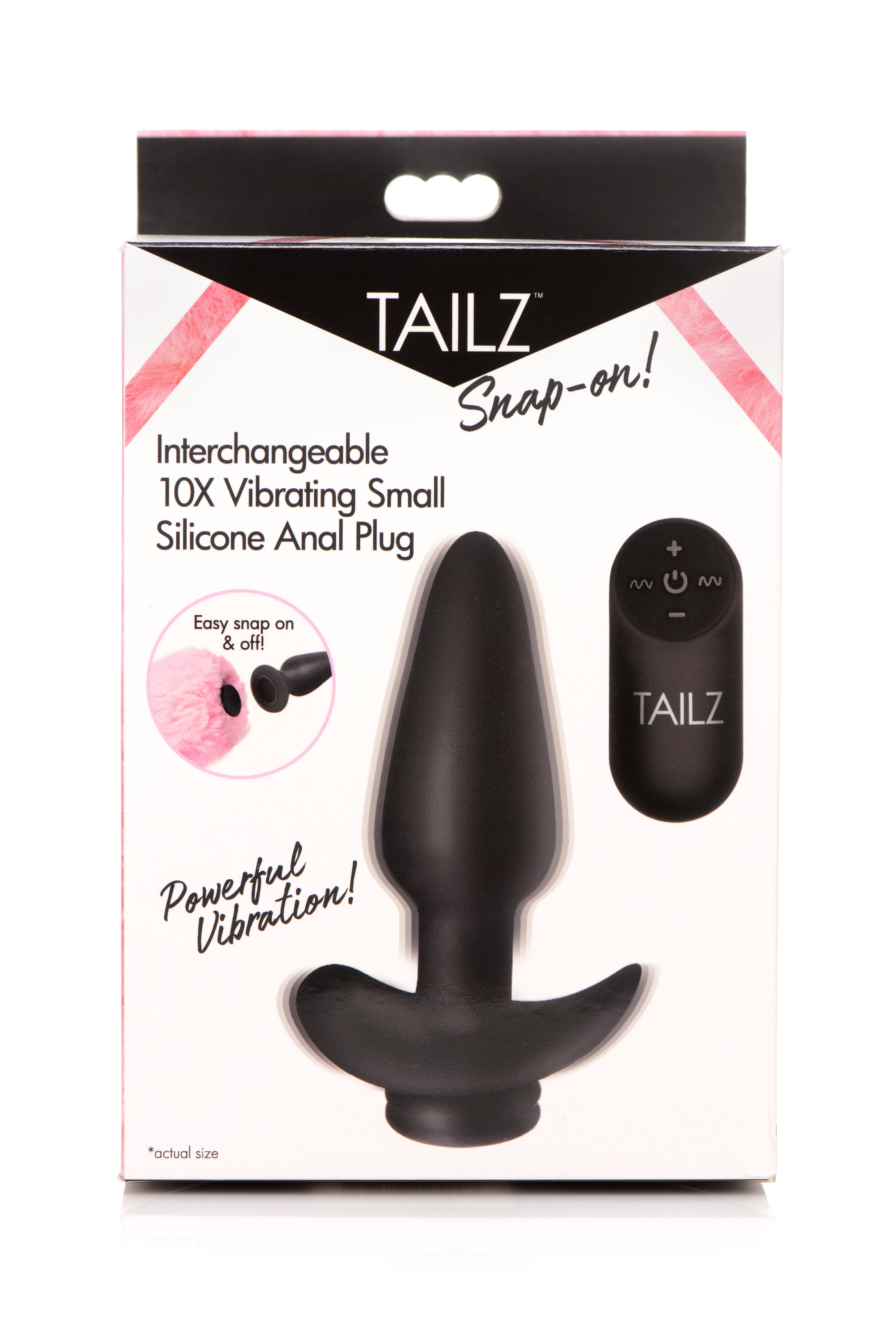 interchangeable x  vibrating small silicone anal plug with remote 