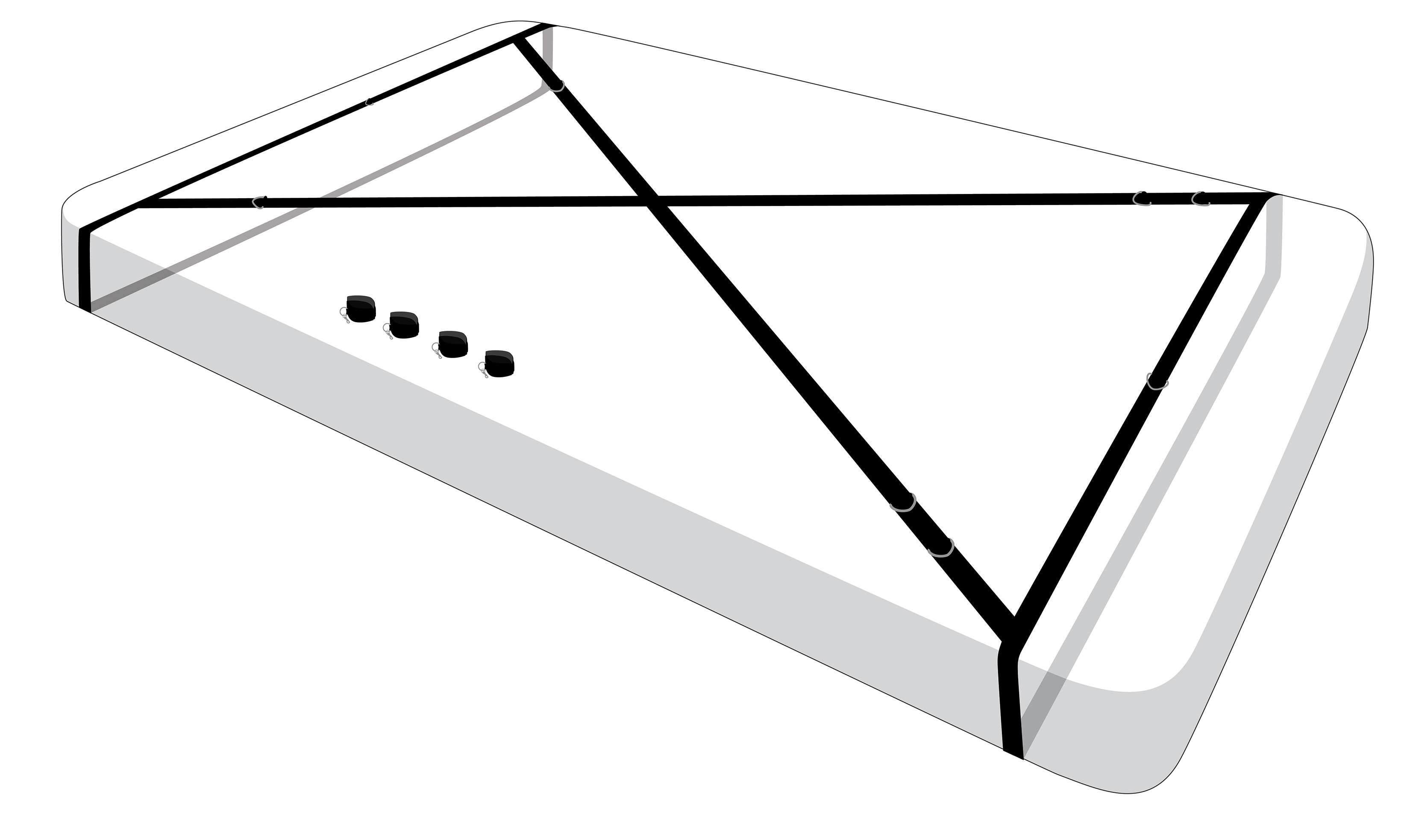 interlace over and under the bed restraint set 