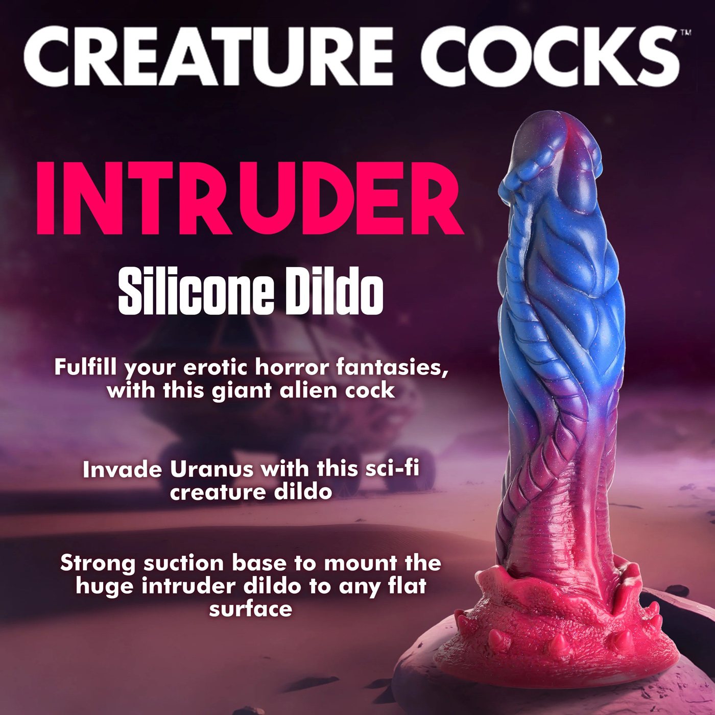 intruder alien silicone dildo 