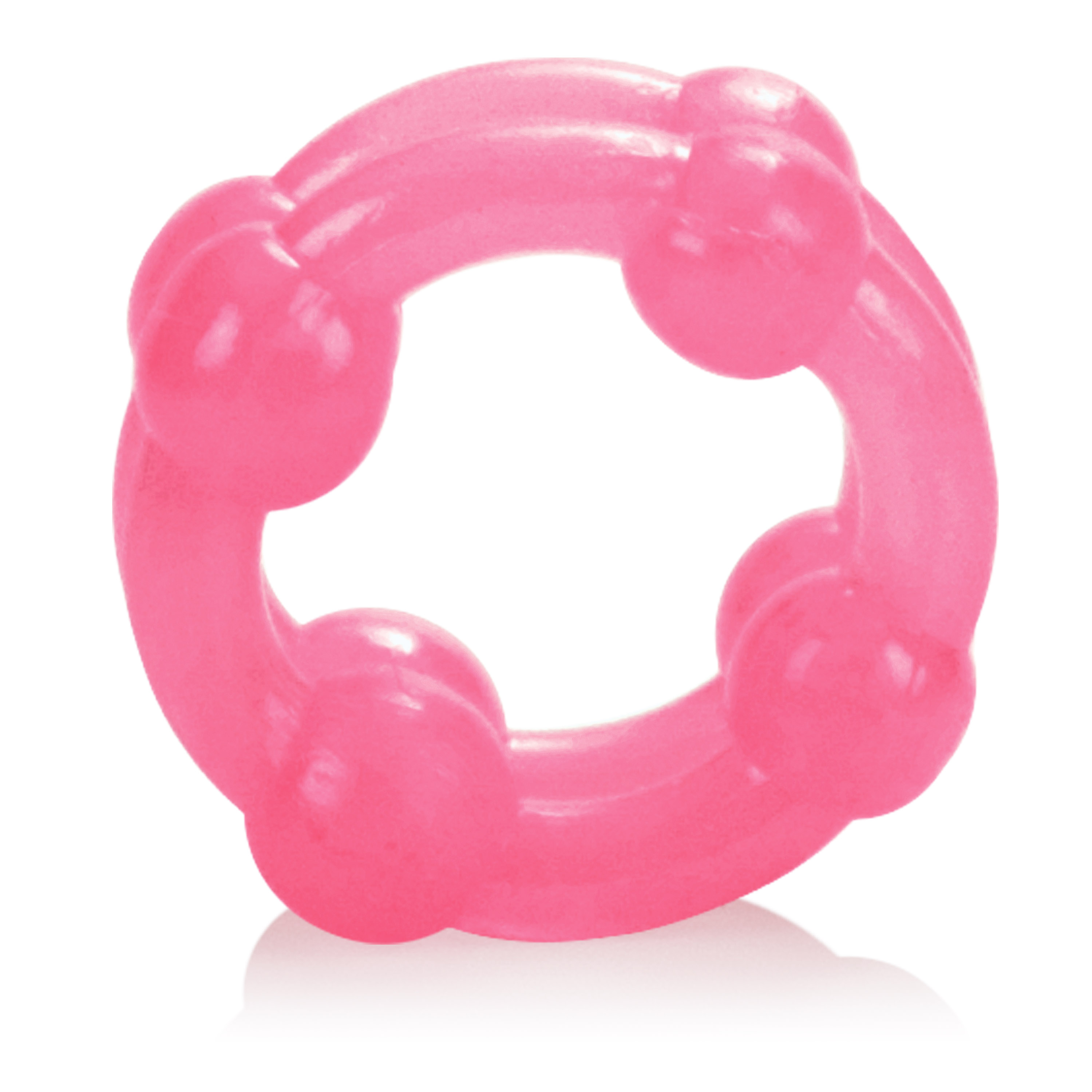 island rings double stacker pink 