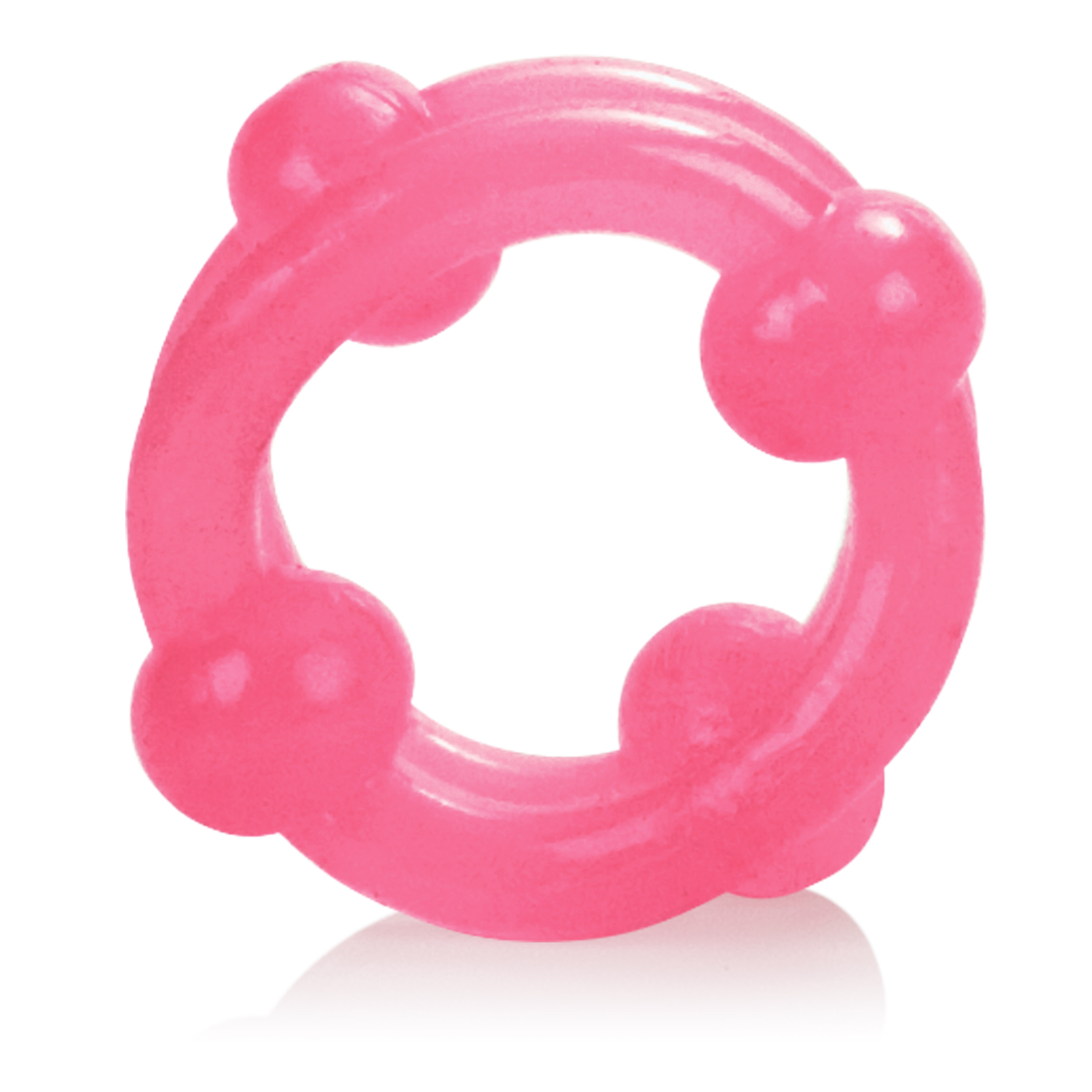 island rings double stacker pink 