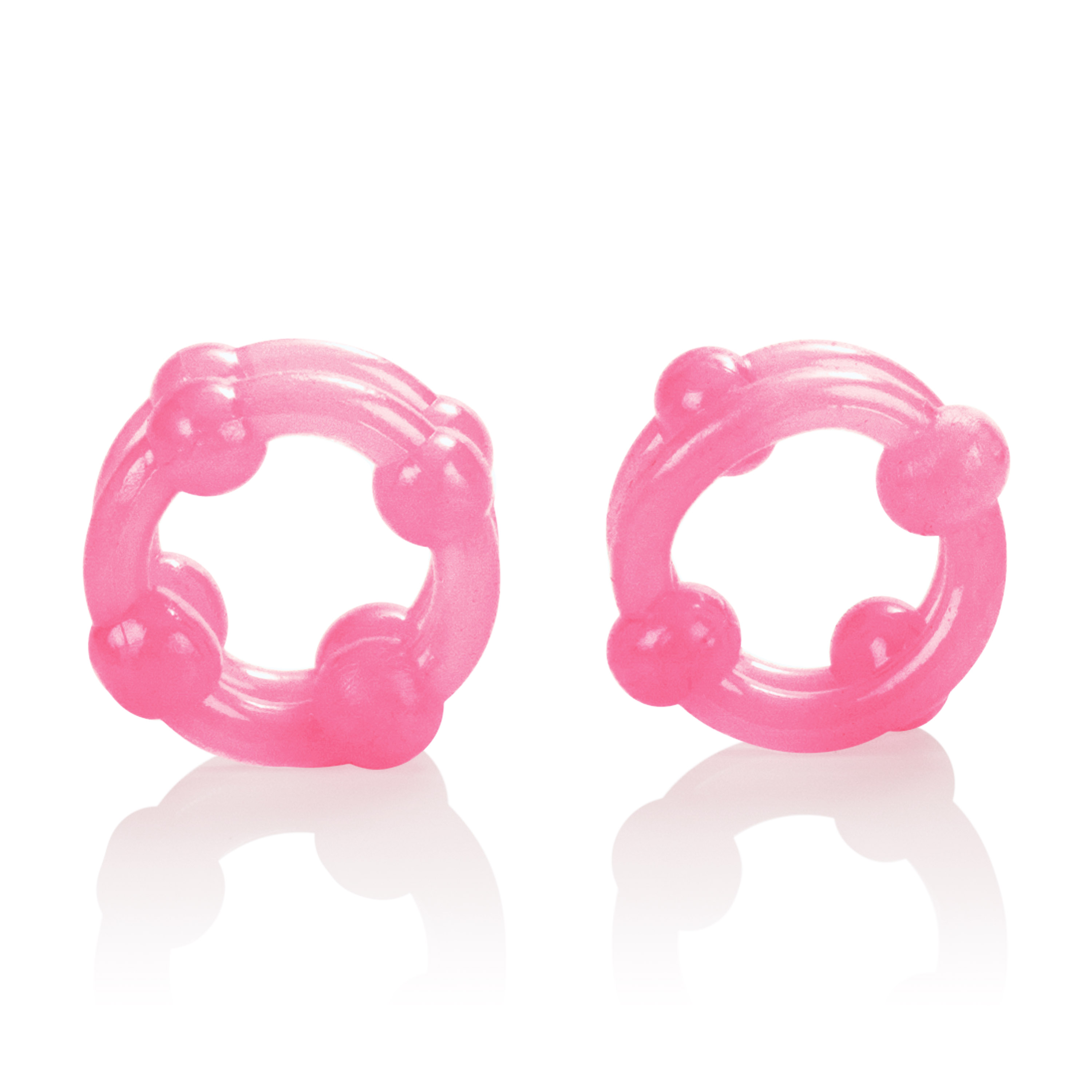 island rings double stacker pink 