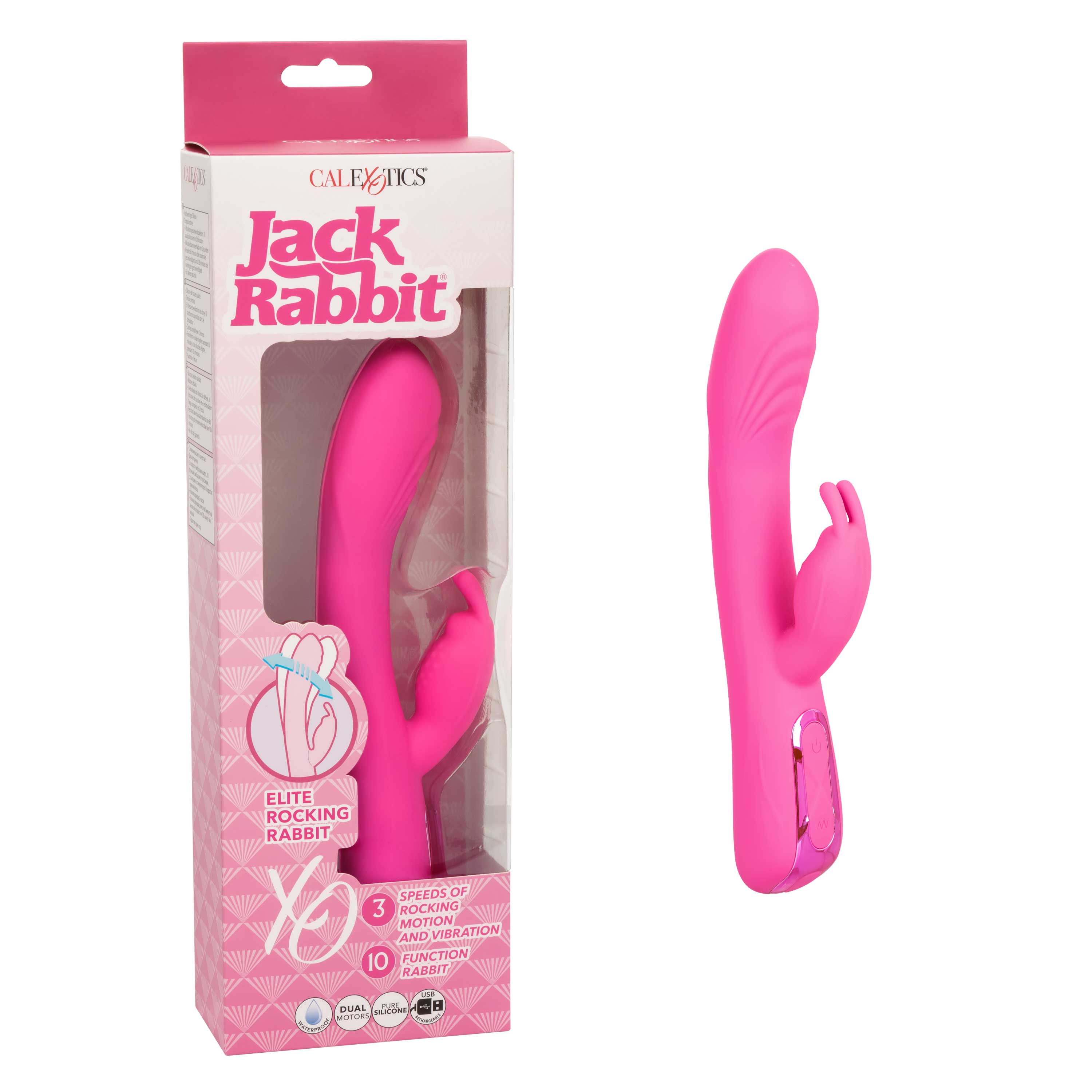 jack rabbit elite rocking rabbit pink 