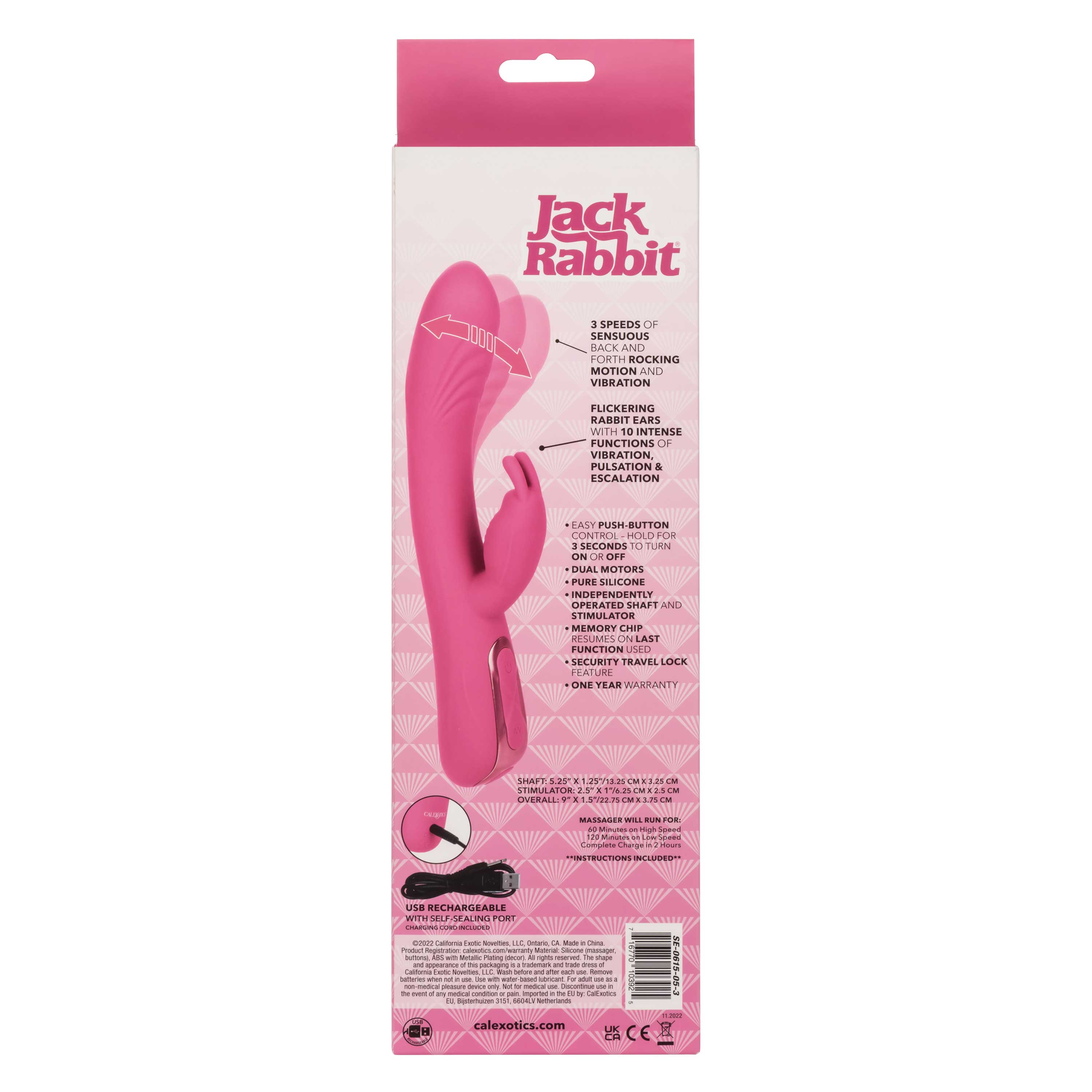 jack rabbit elite rocking rabbit pink 