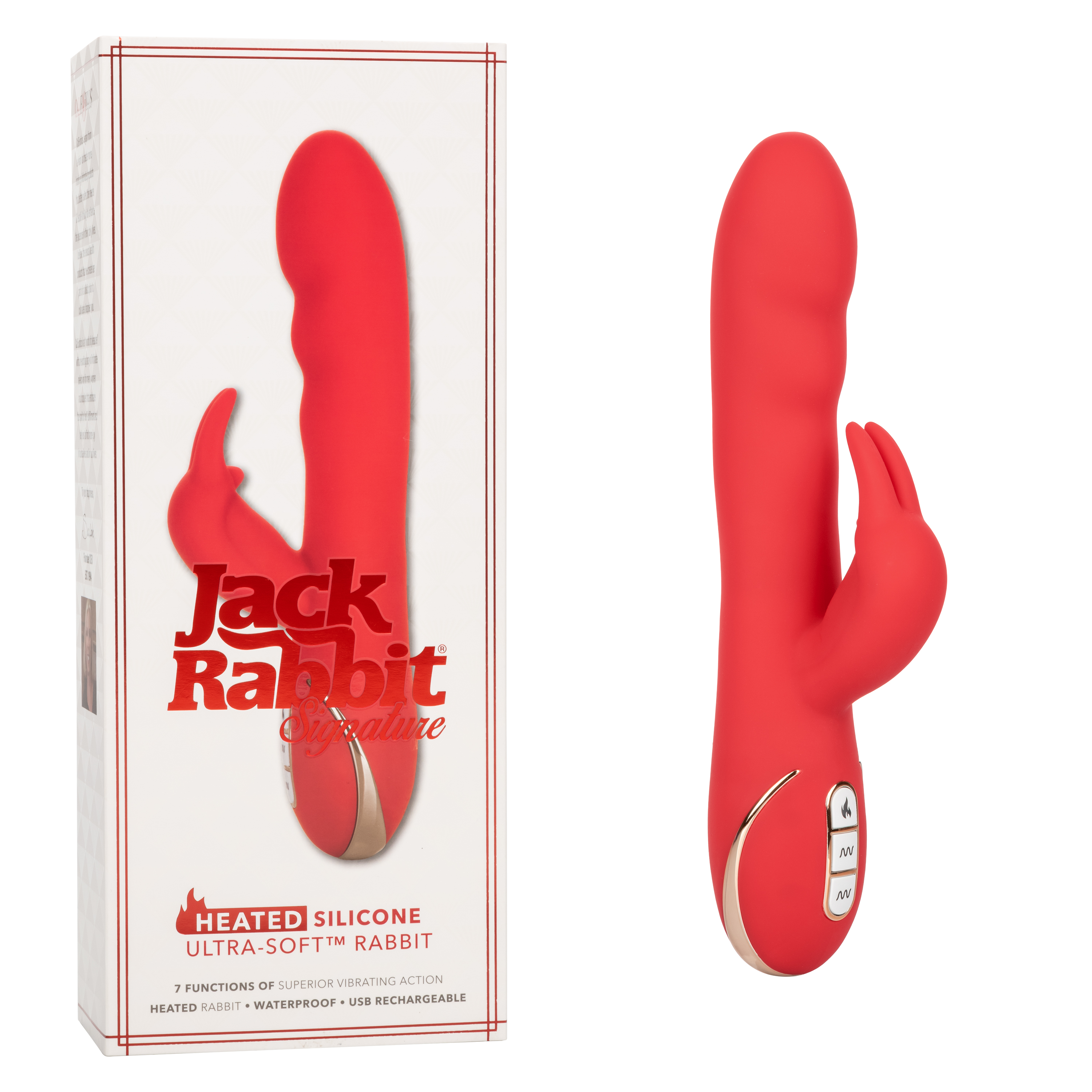 jack rabbit signature heated silicone ultra soft®  rabbit 