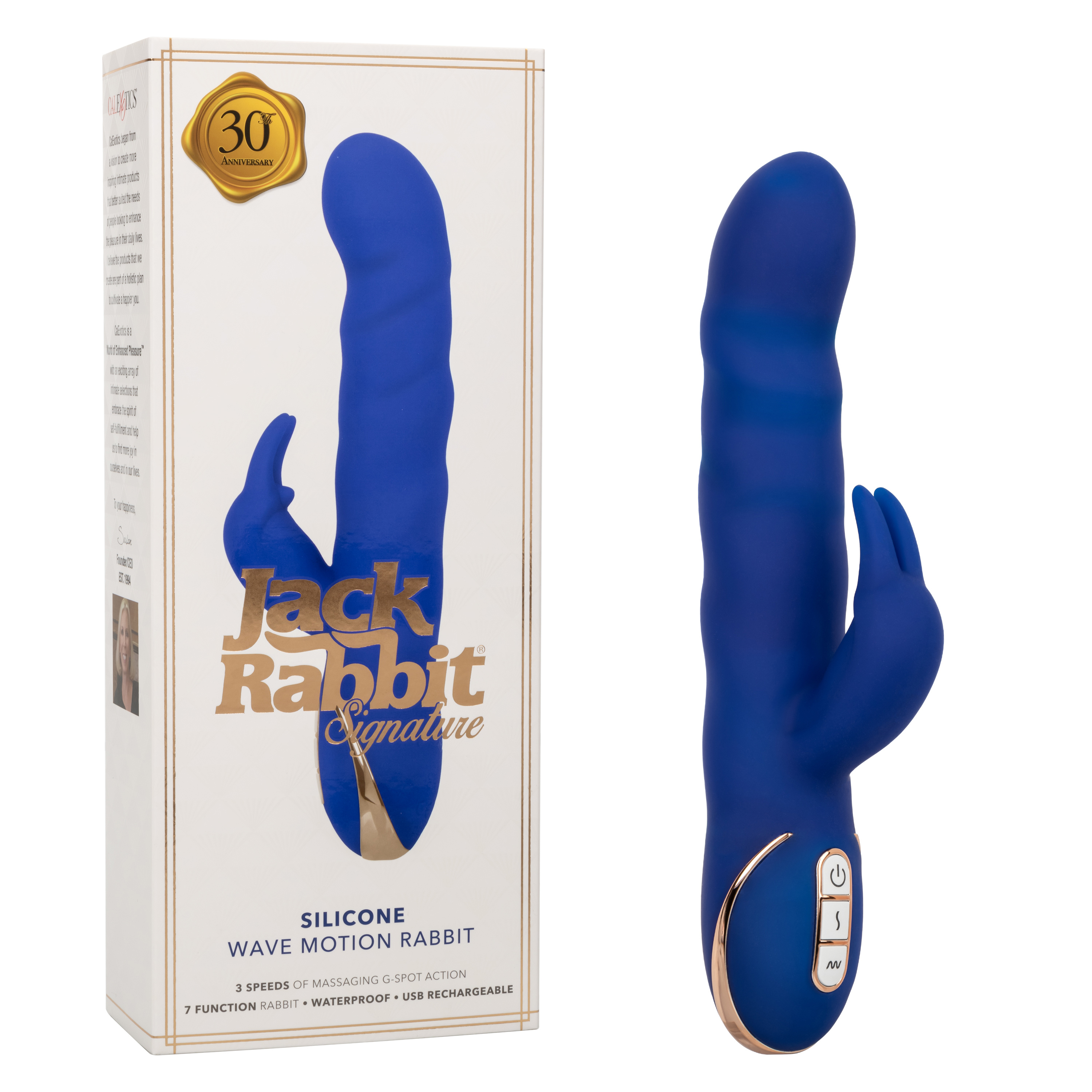 jack rabbit signature silicone wave motion rabbit  blue 