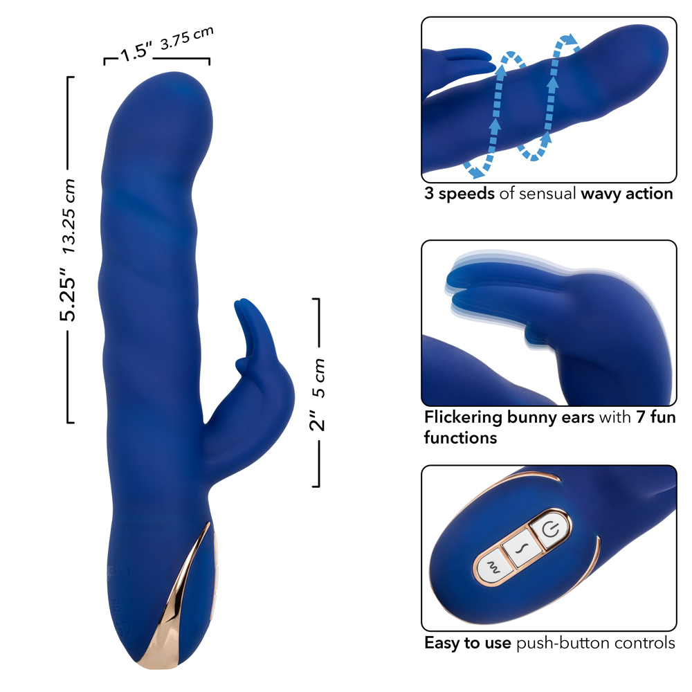 jack rabbit signature silicone wave motion rabbit  blue 