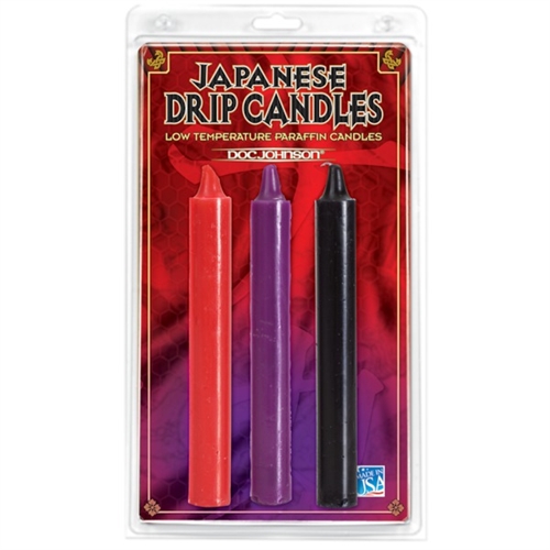 japanese drip candles set of  assorted colors 