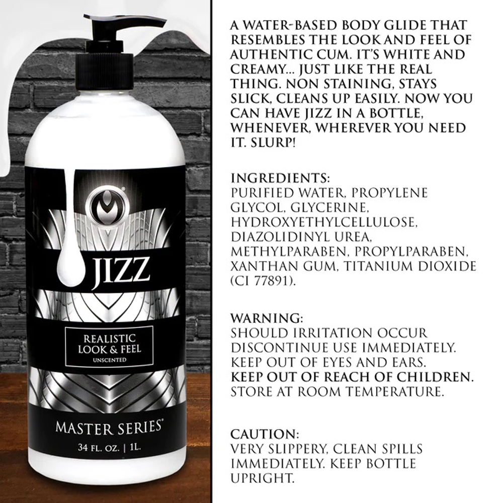 jizz unscented water based lube oz 