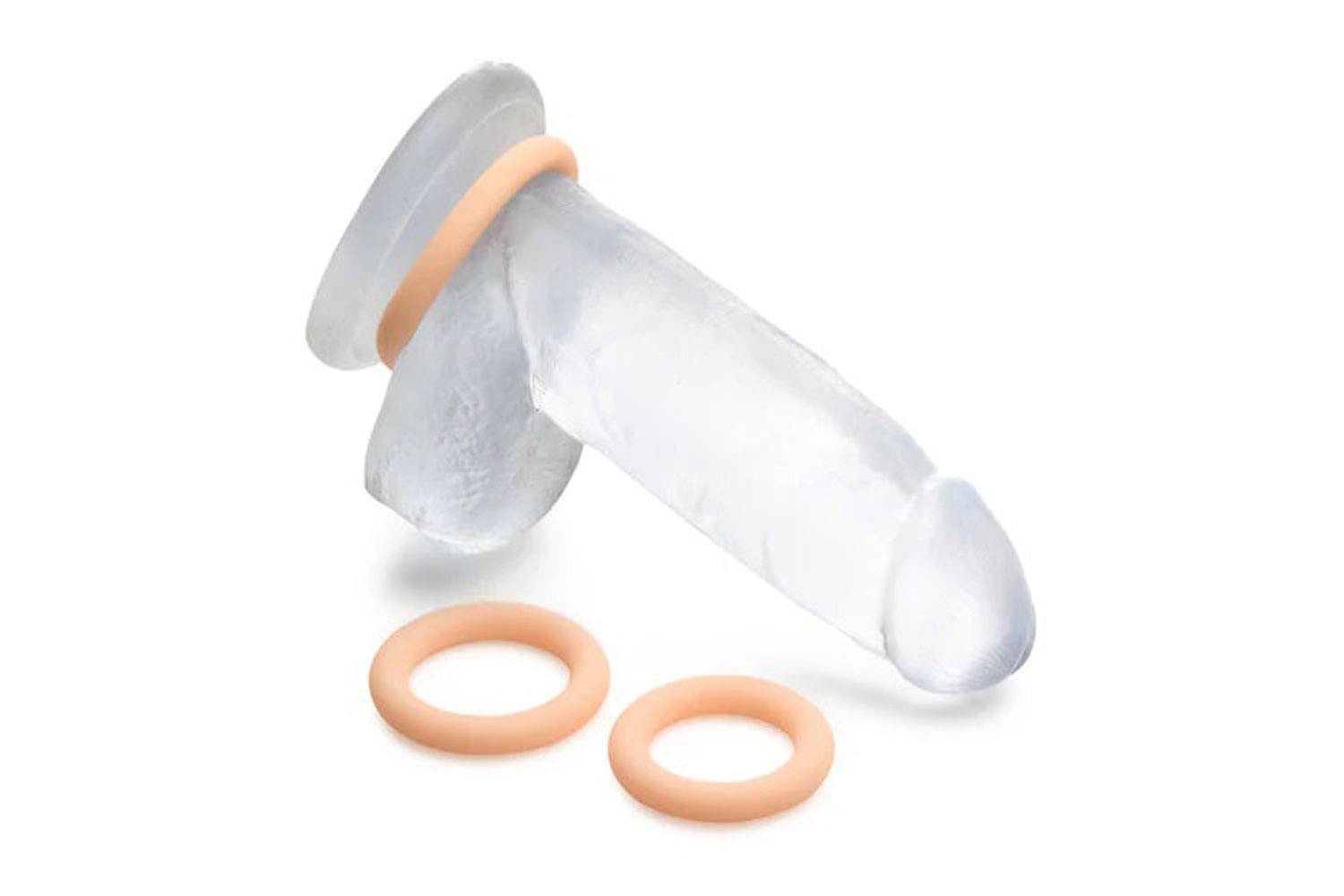 jock silicone cock ring set in light 