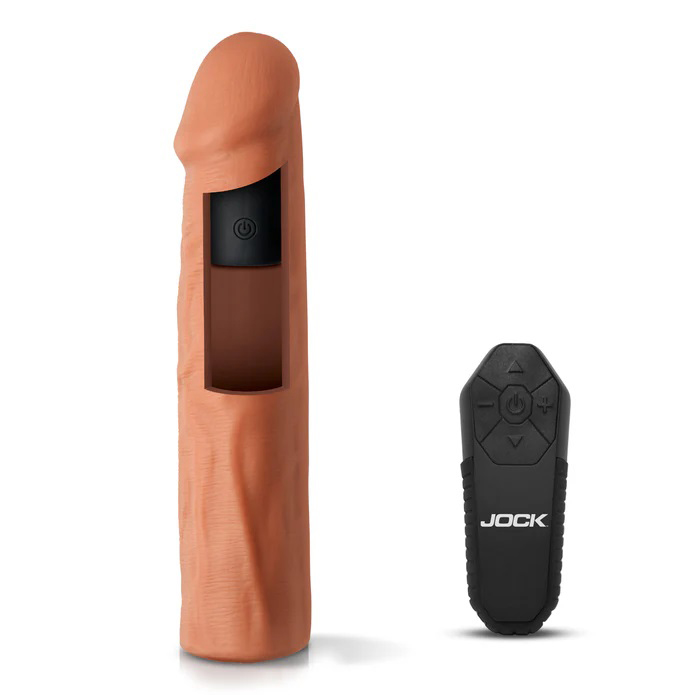 jock vibrating penis extension with remote medium 