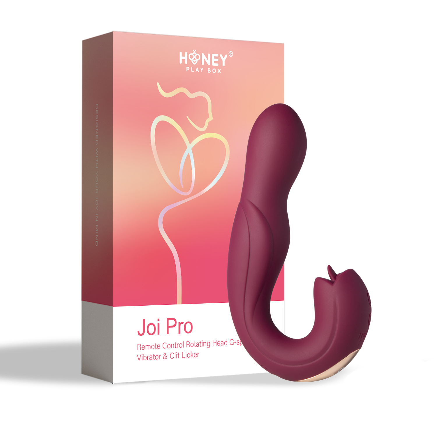 joi pro remote control g spot and clit  stimulator maroon 