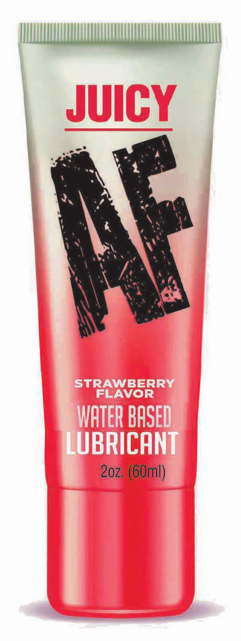 juicy af strawberry water based lubricant  oz 