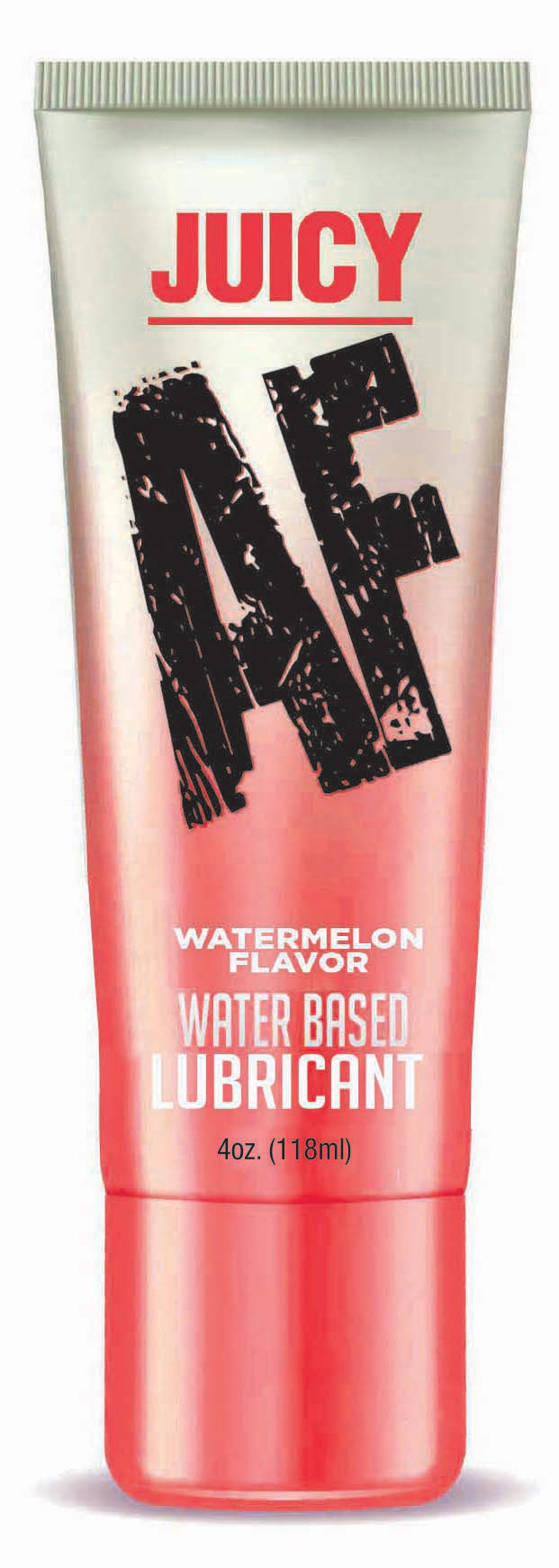 juicy af watermelon water based flavored lubricant  oz 