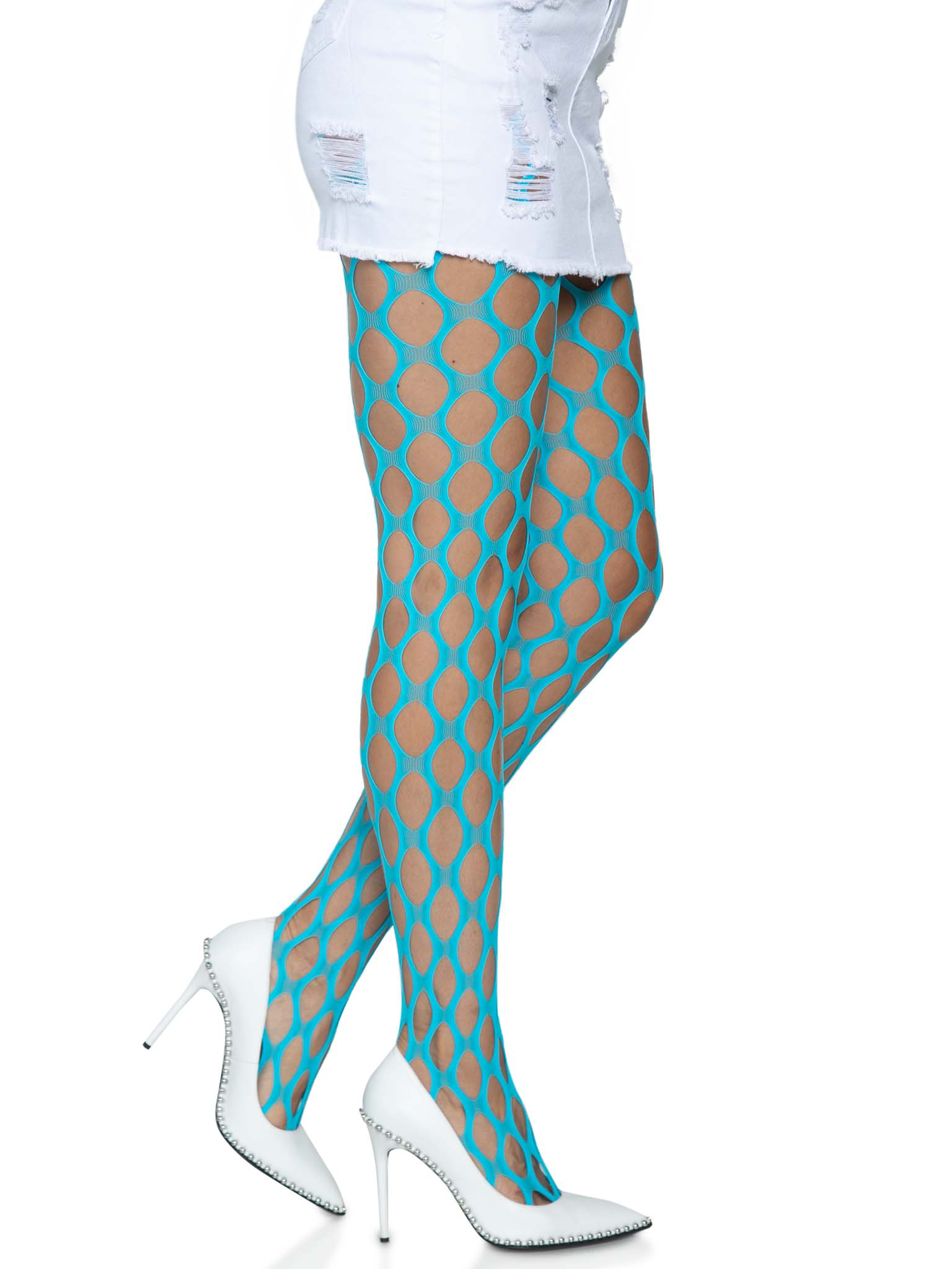 jumbo pothole net tights neon blue one size .png