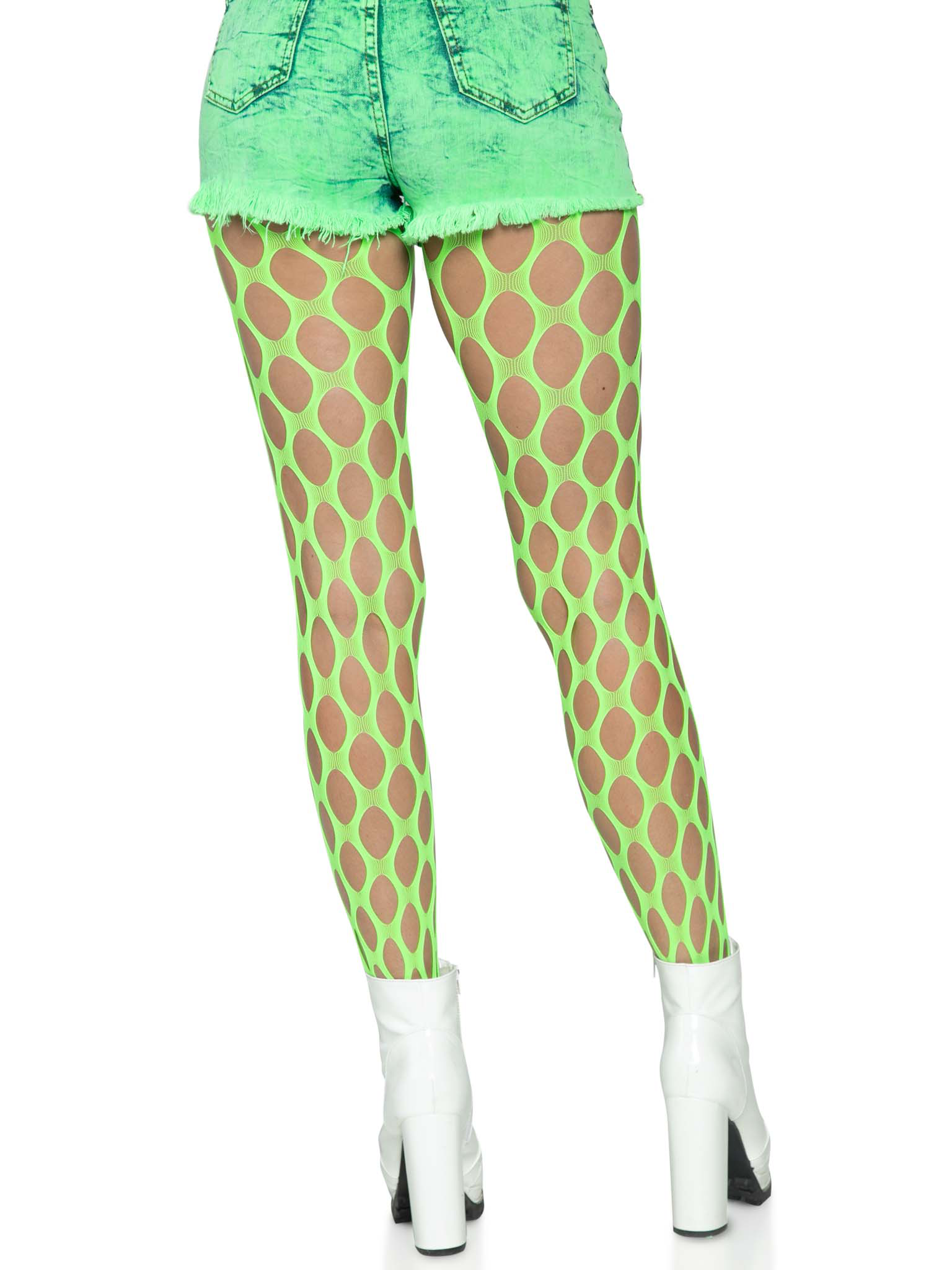 jumbo pothole net tights neon green one size .png