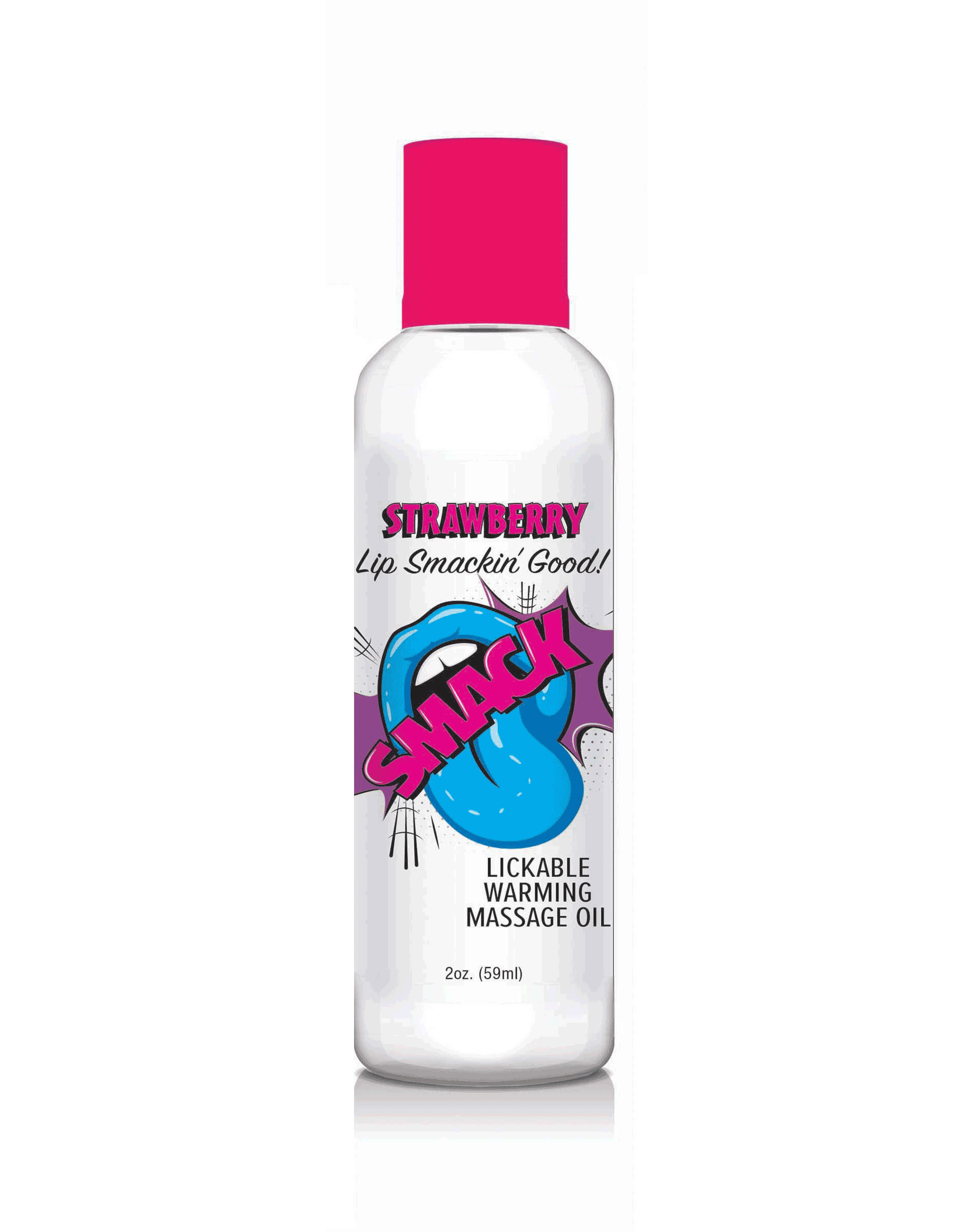 Smack Warming and Lickable Massage Oil Strawberry 2 Oz