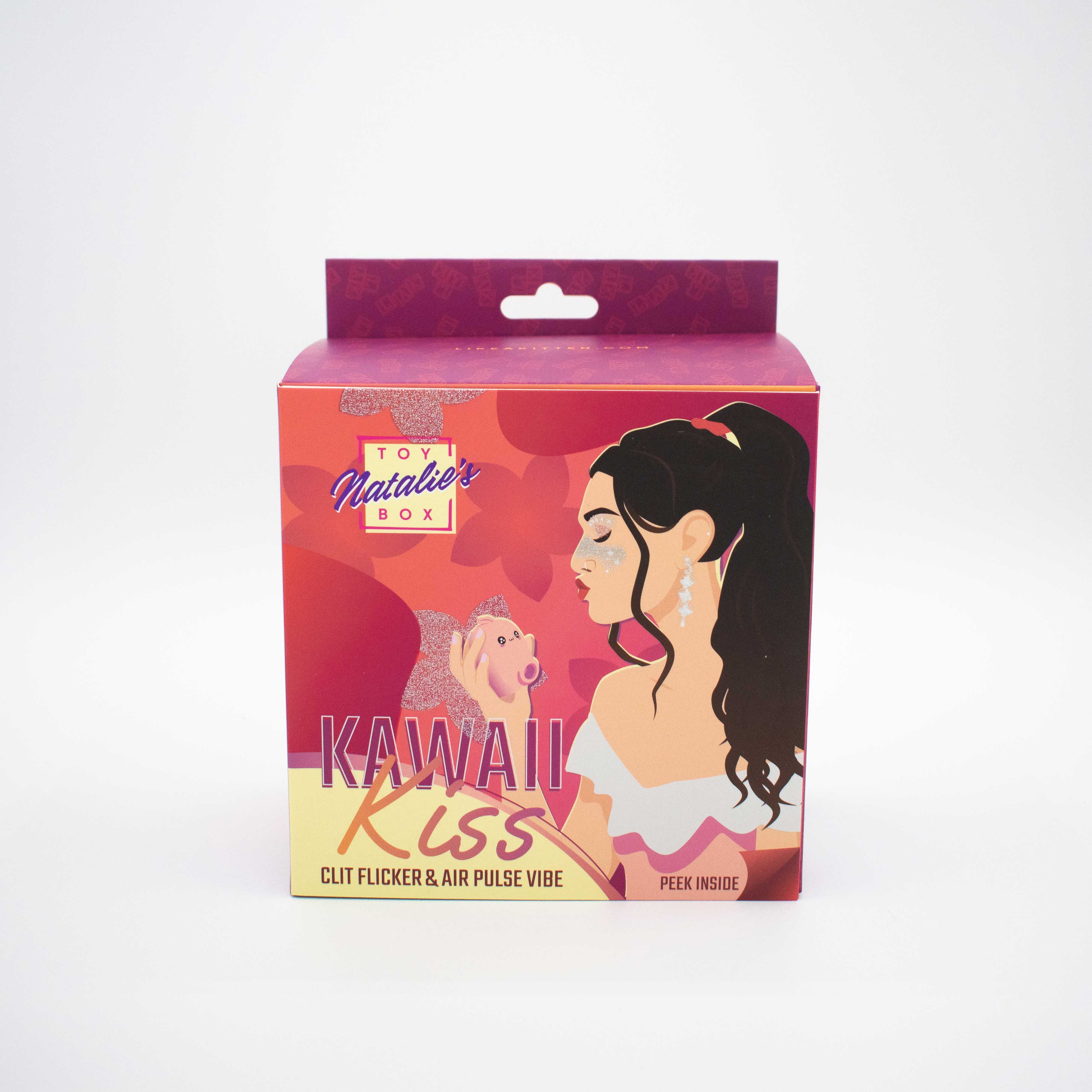 kawaii kiss clit flicker and air pulse stimulator  pink 