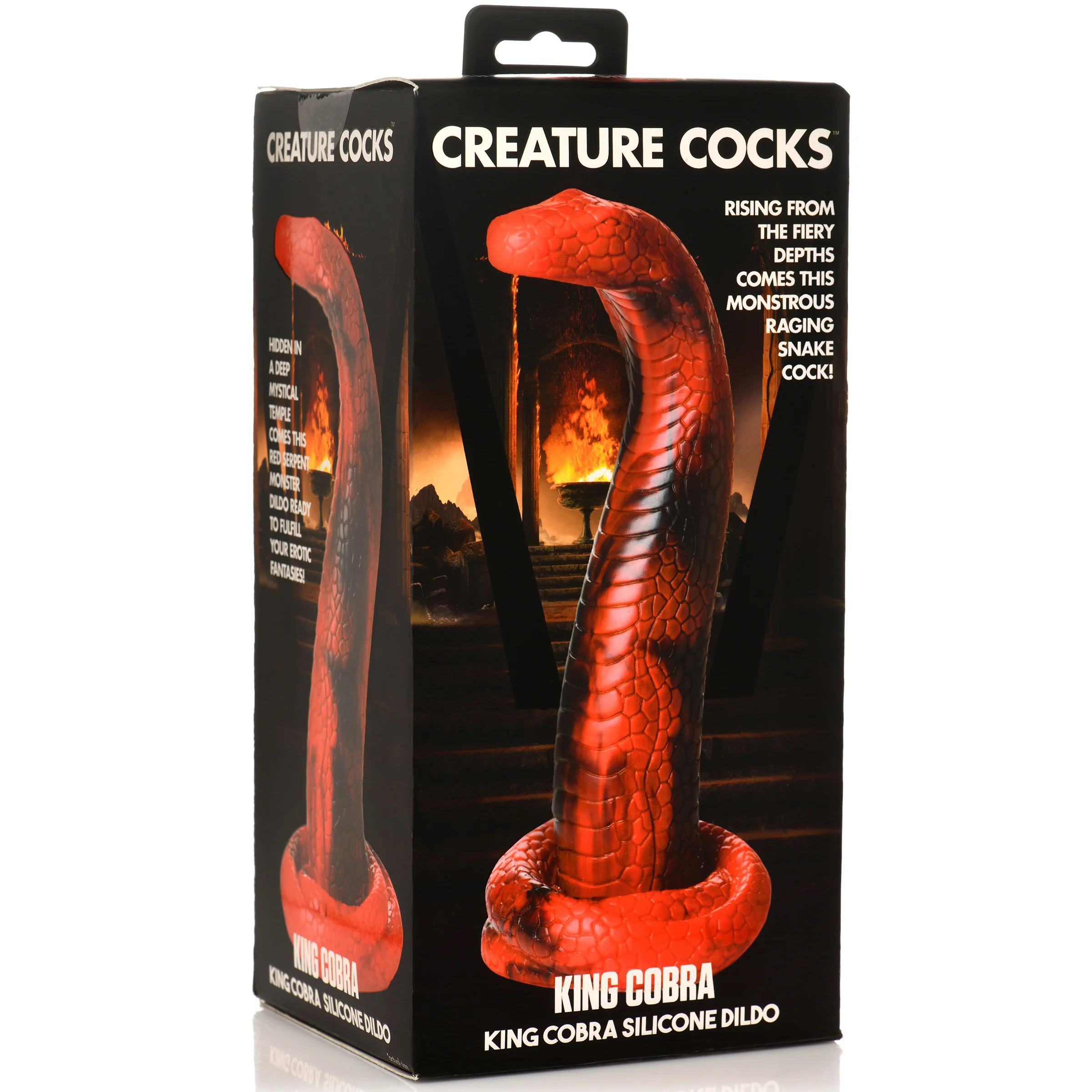 king cobra king cobra silicone dildo red 