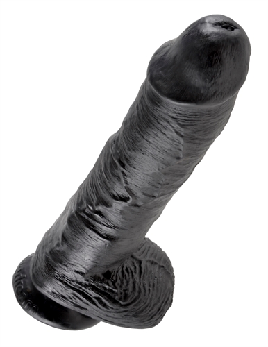 king cock  inch cock with balls black 