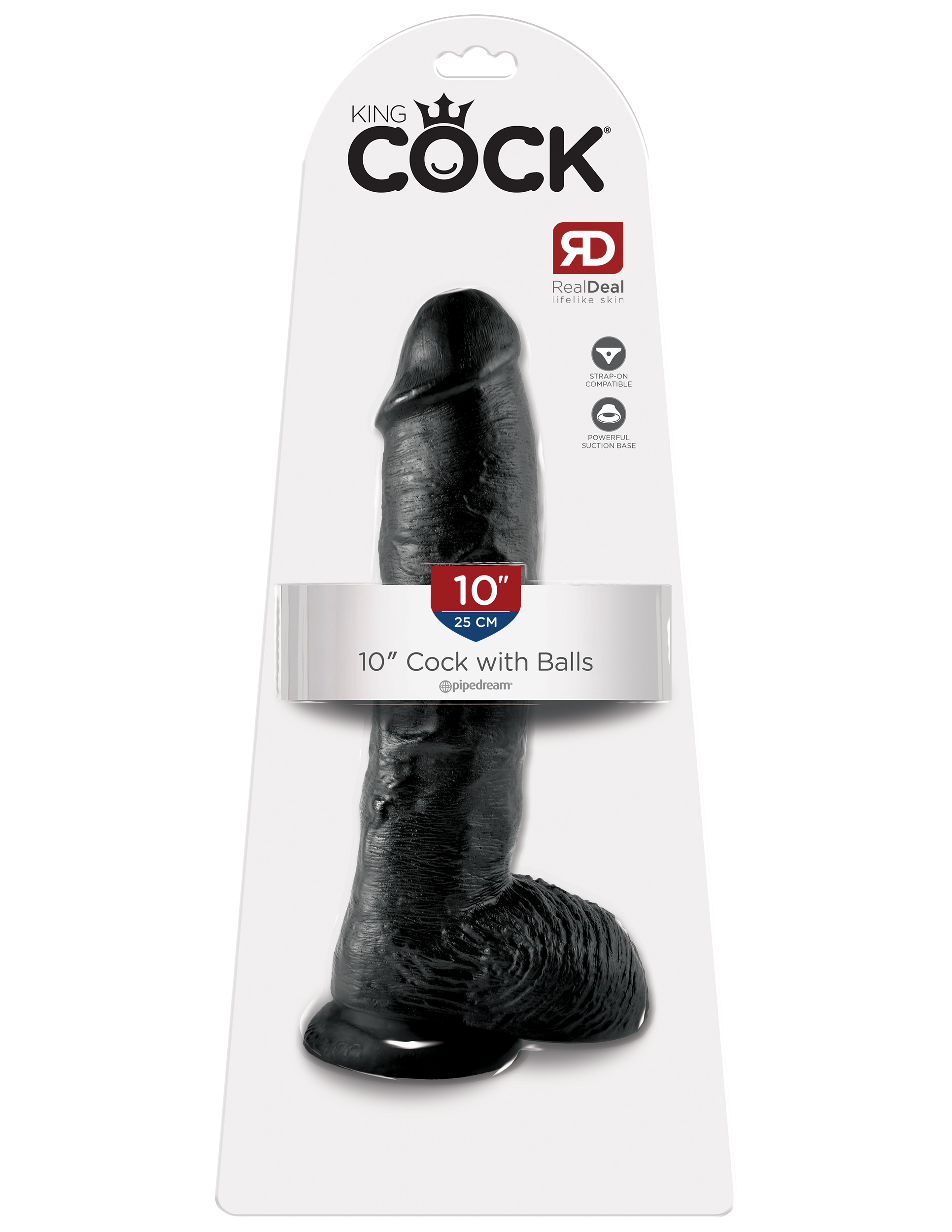 king cock  inch cock with balls black 