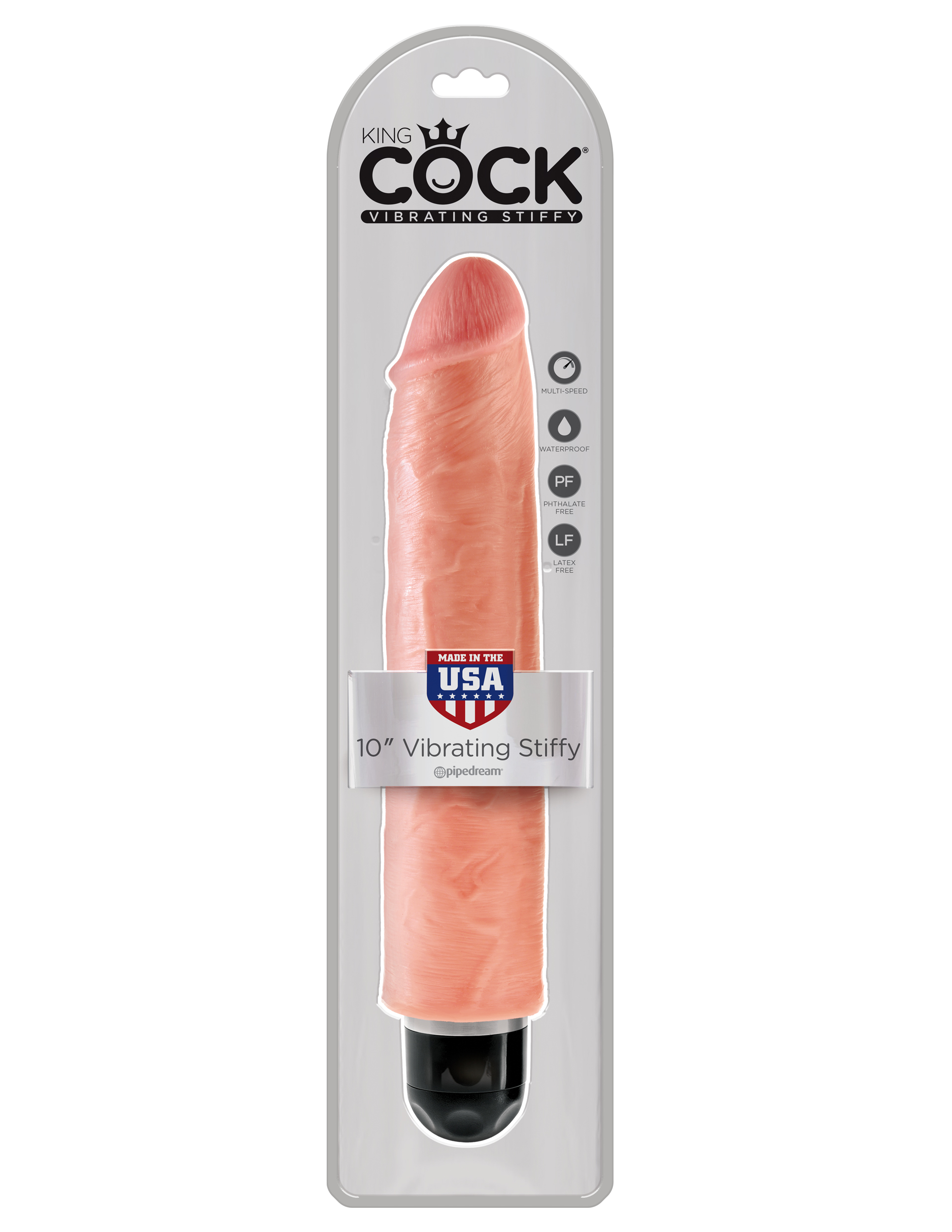 king cock  inch vibrating stiffy flesh 