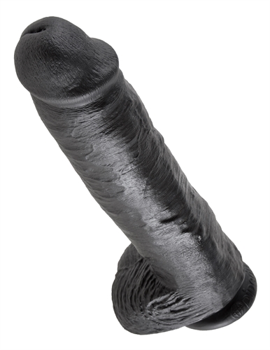 king cock  inch with balls black 