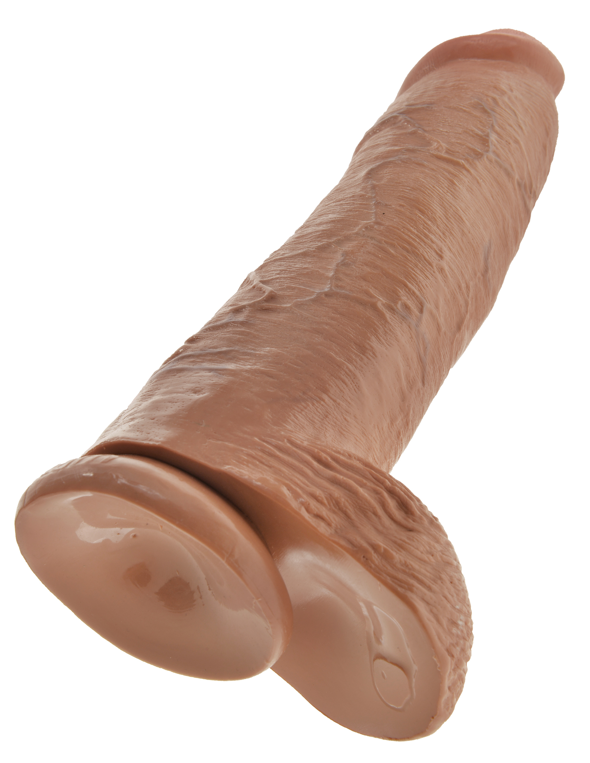 king cock  inch cock with balls tan 