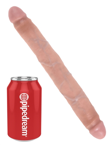 king cock  inch slim double dildo flesh 