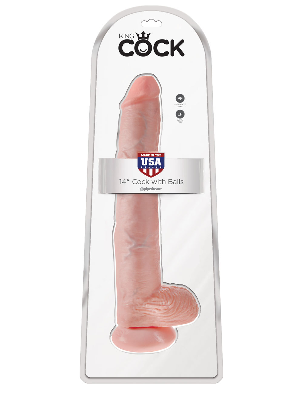 king cock  inch cock with balls light 