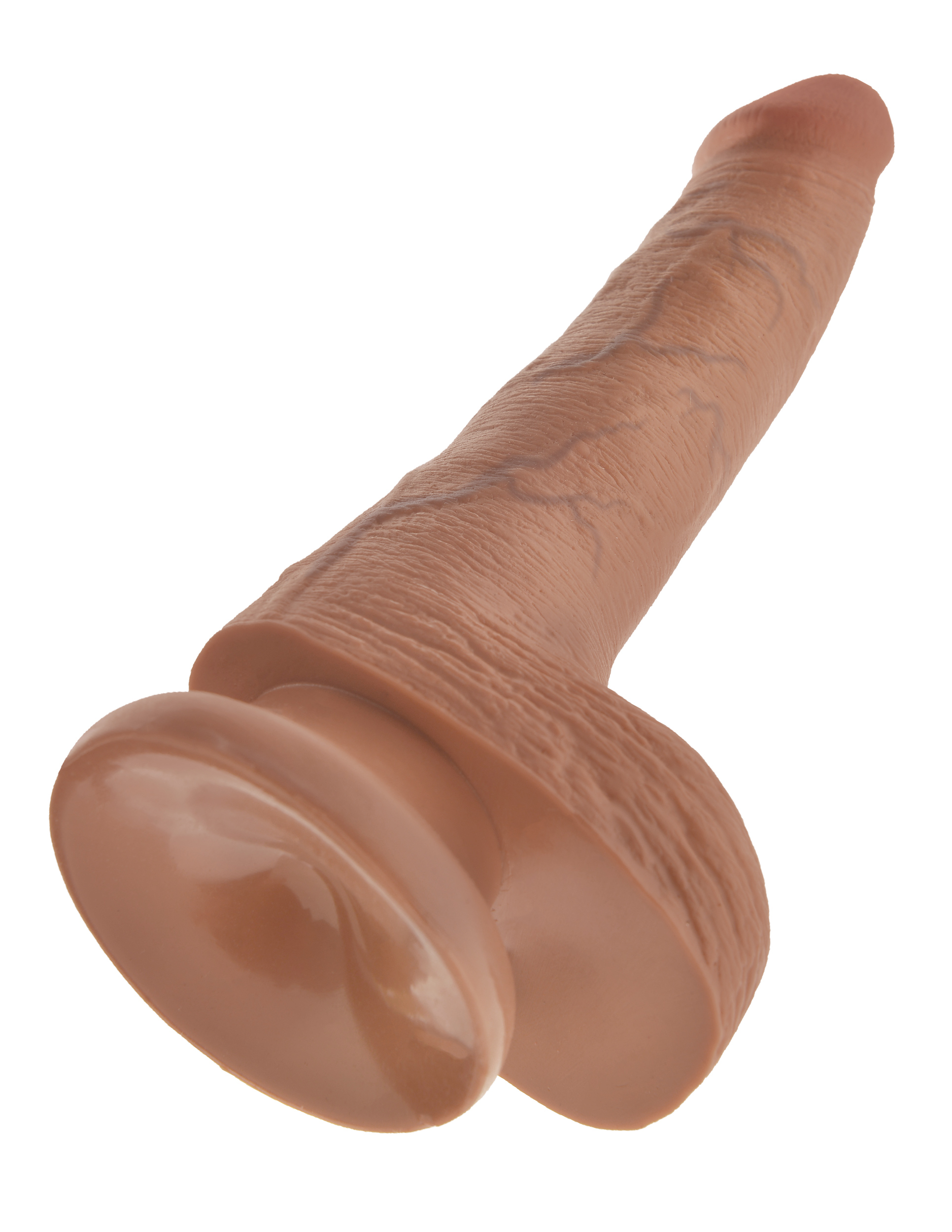 king cock  inch cock with balls tan 