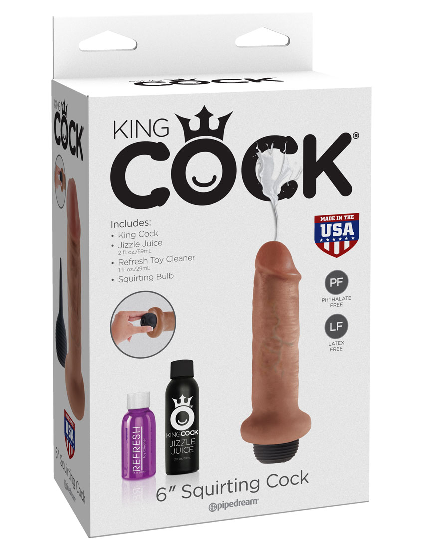 king cock  inch squirting cock tan 