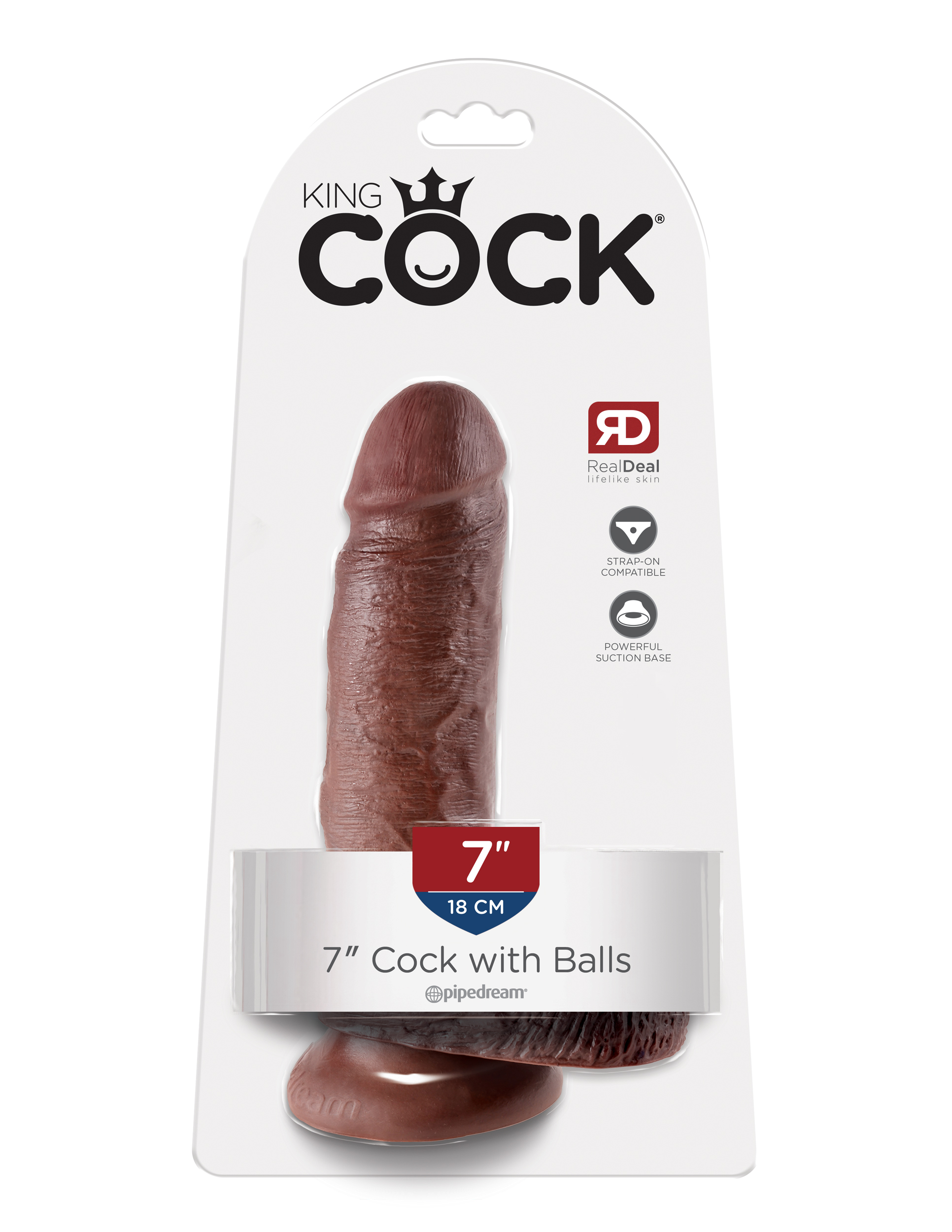 king cock  inch cock brown 