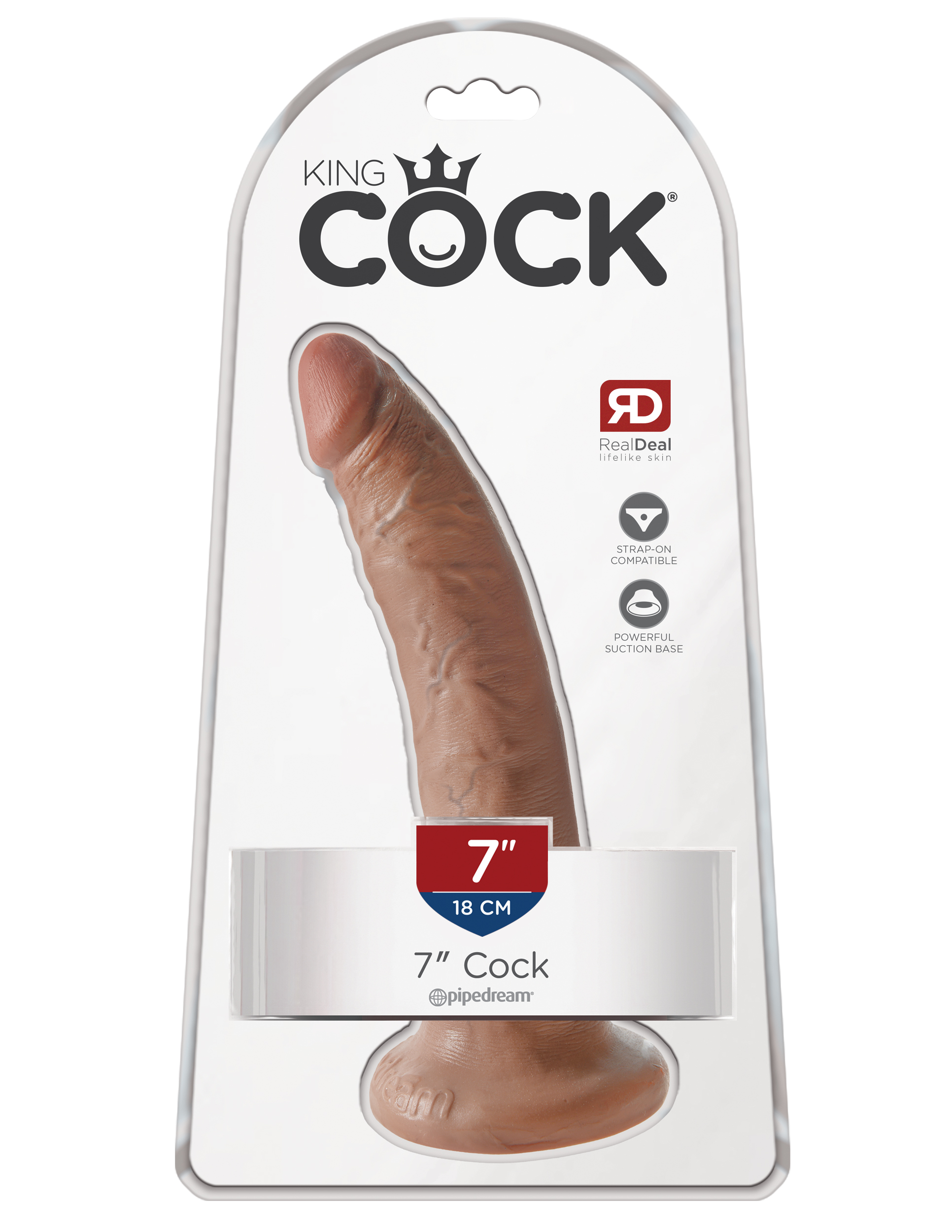 king cock  inch cock tan 