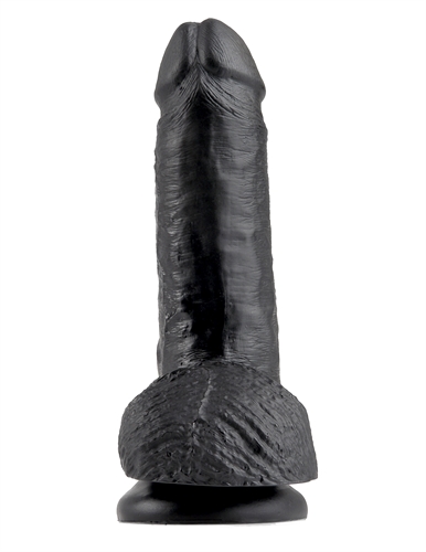 king cock  inch cock with balls black 