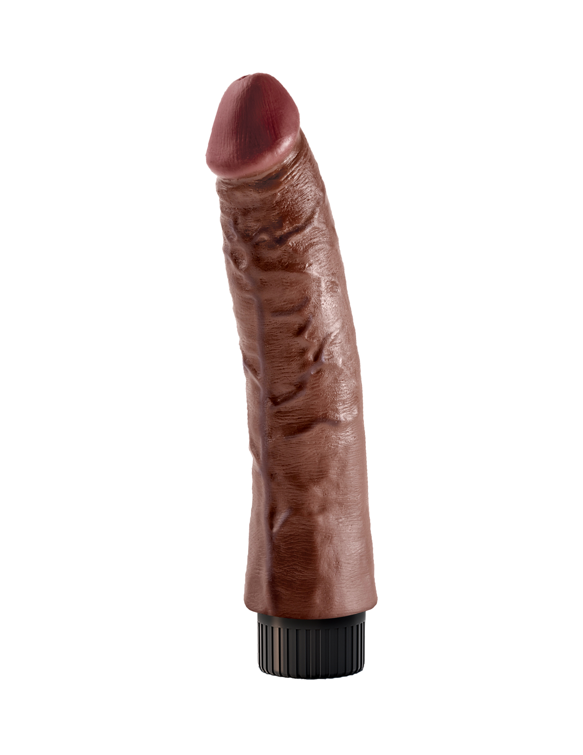 king cock  inch vibrating cock brown 