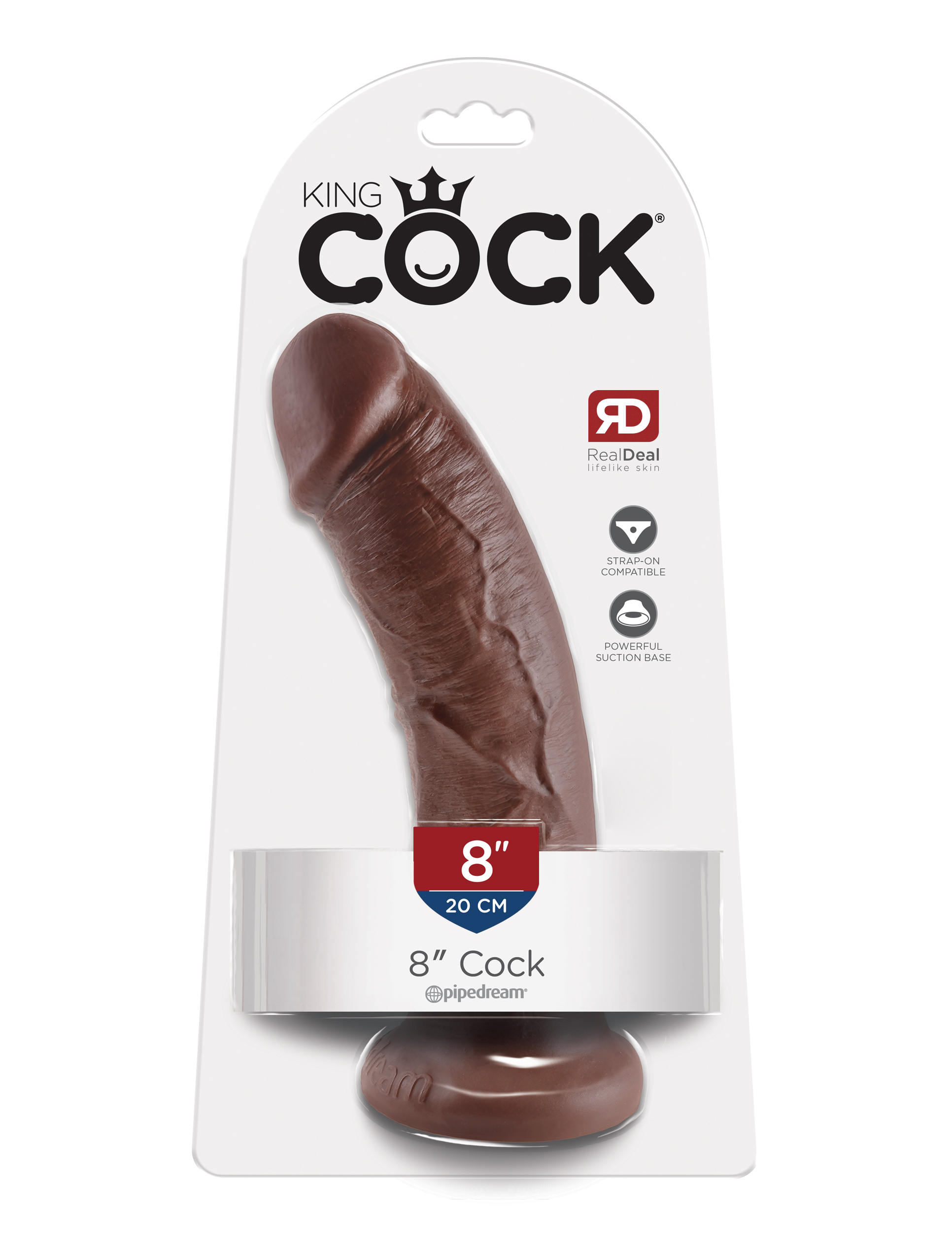 king cock  inch cock brown 