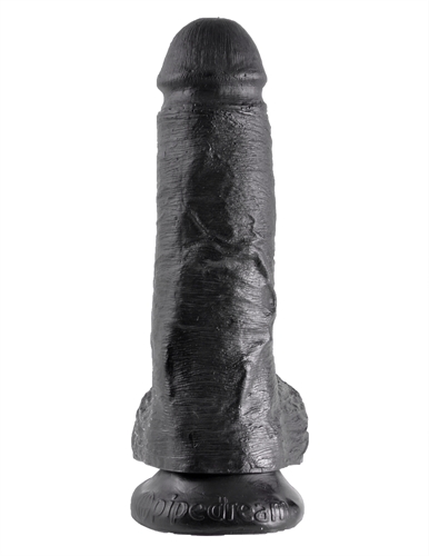 king cock  inch cock with balls black 