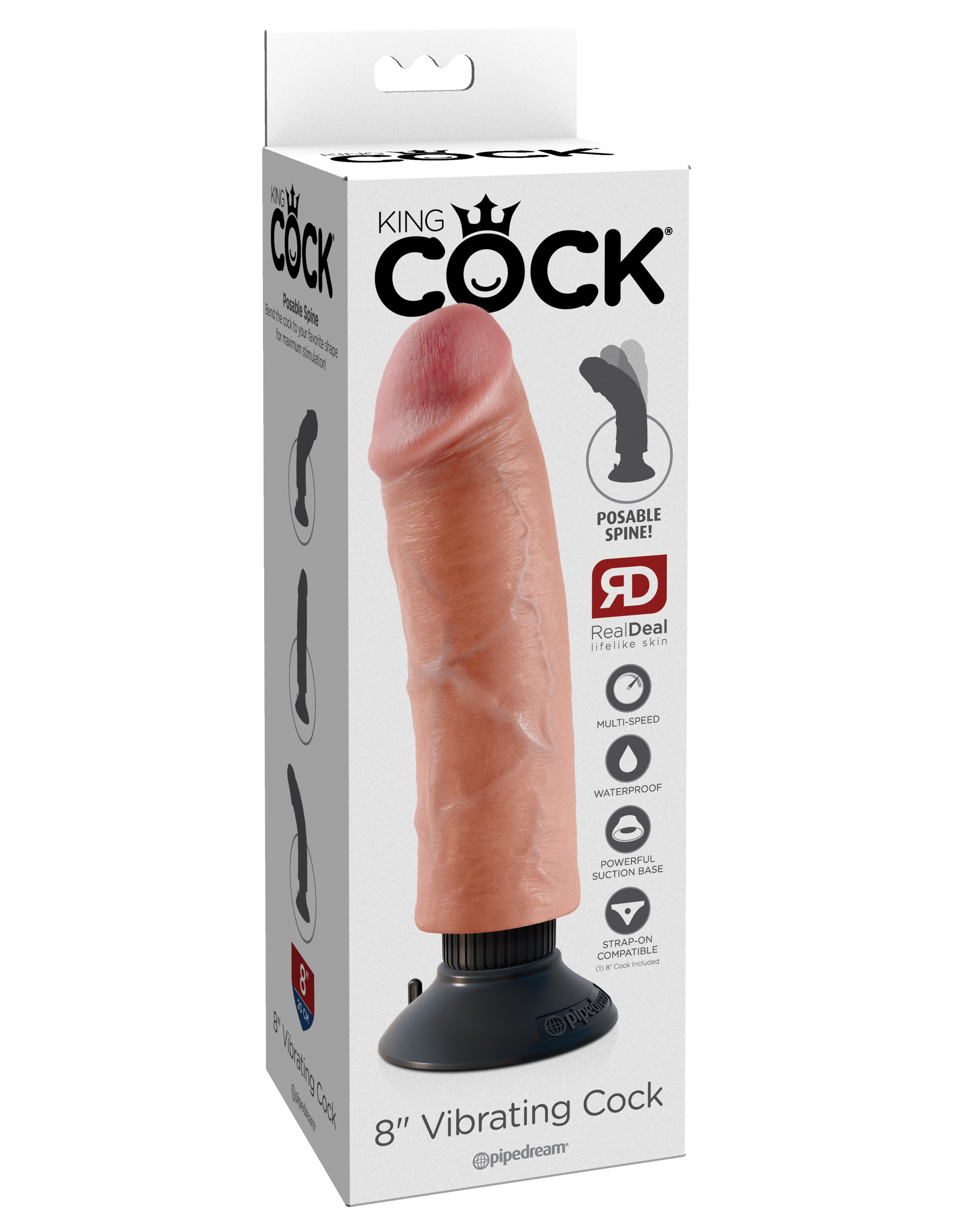 king cock  inch vibrating cock light 