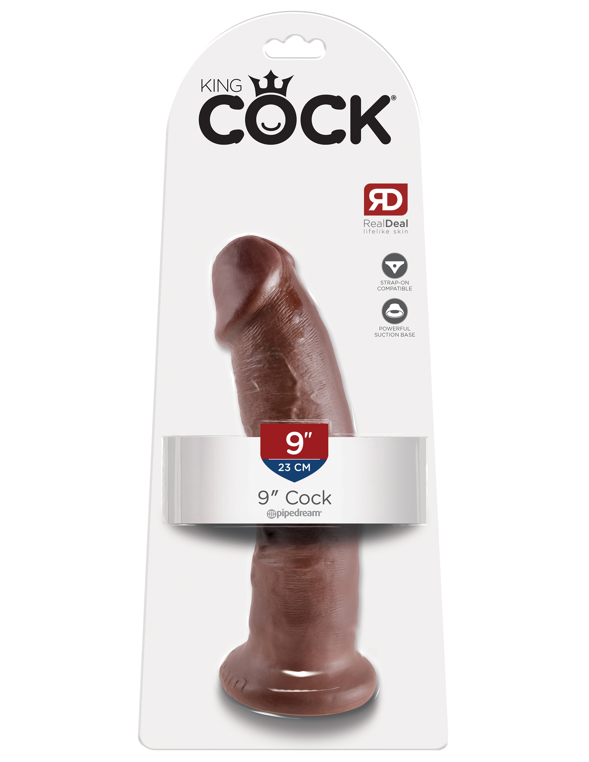 king cock  inch cock brown 